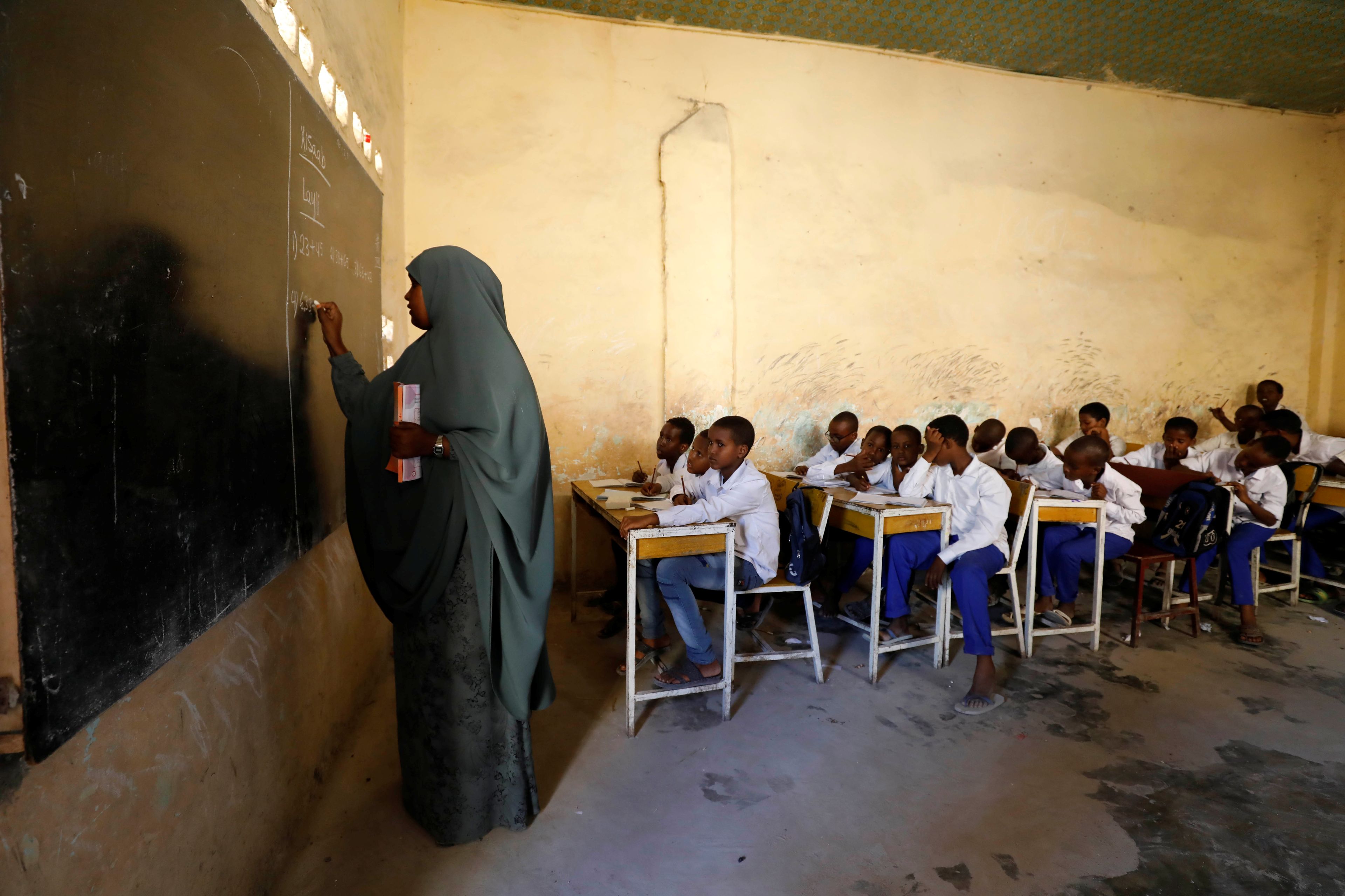 Una escuela en Mogadiscio.
