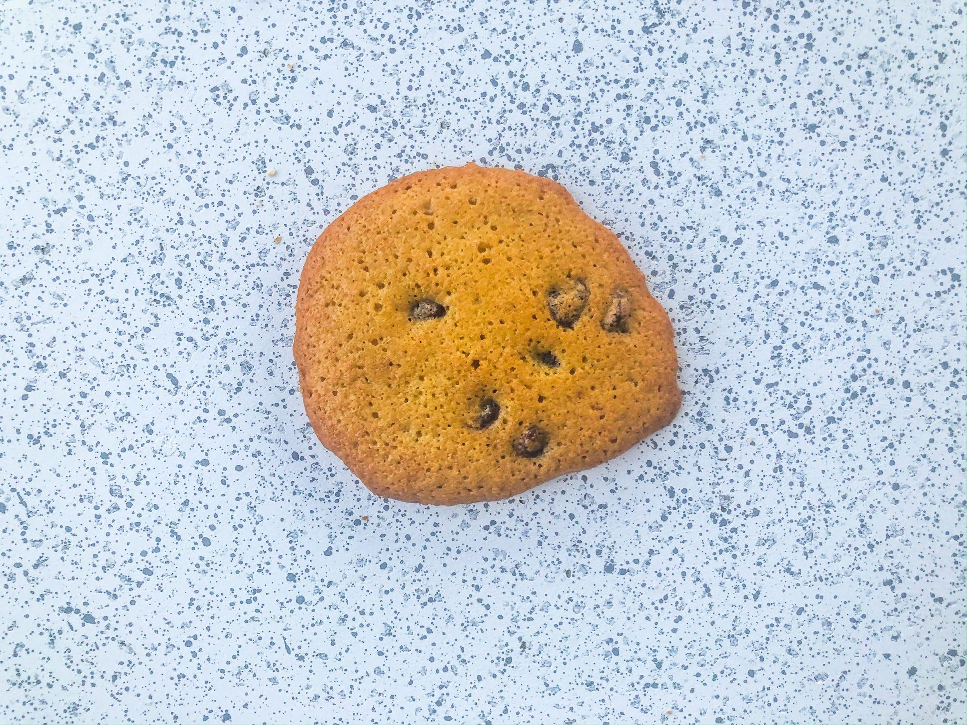 A cookie with too many eggs.