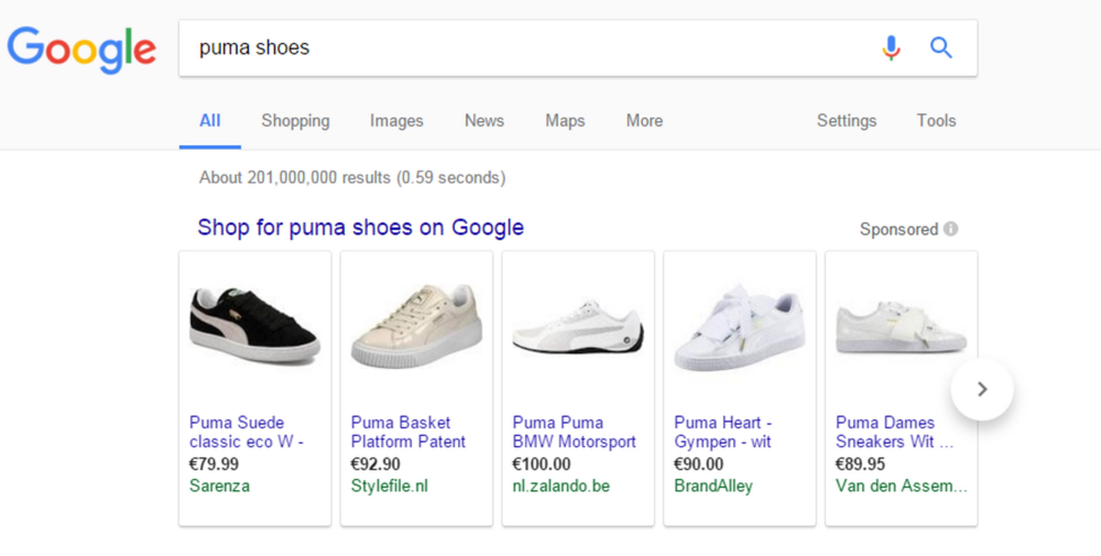 Google Shopping.