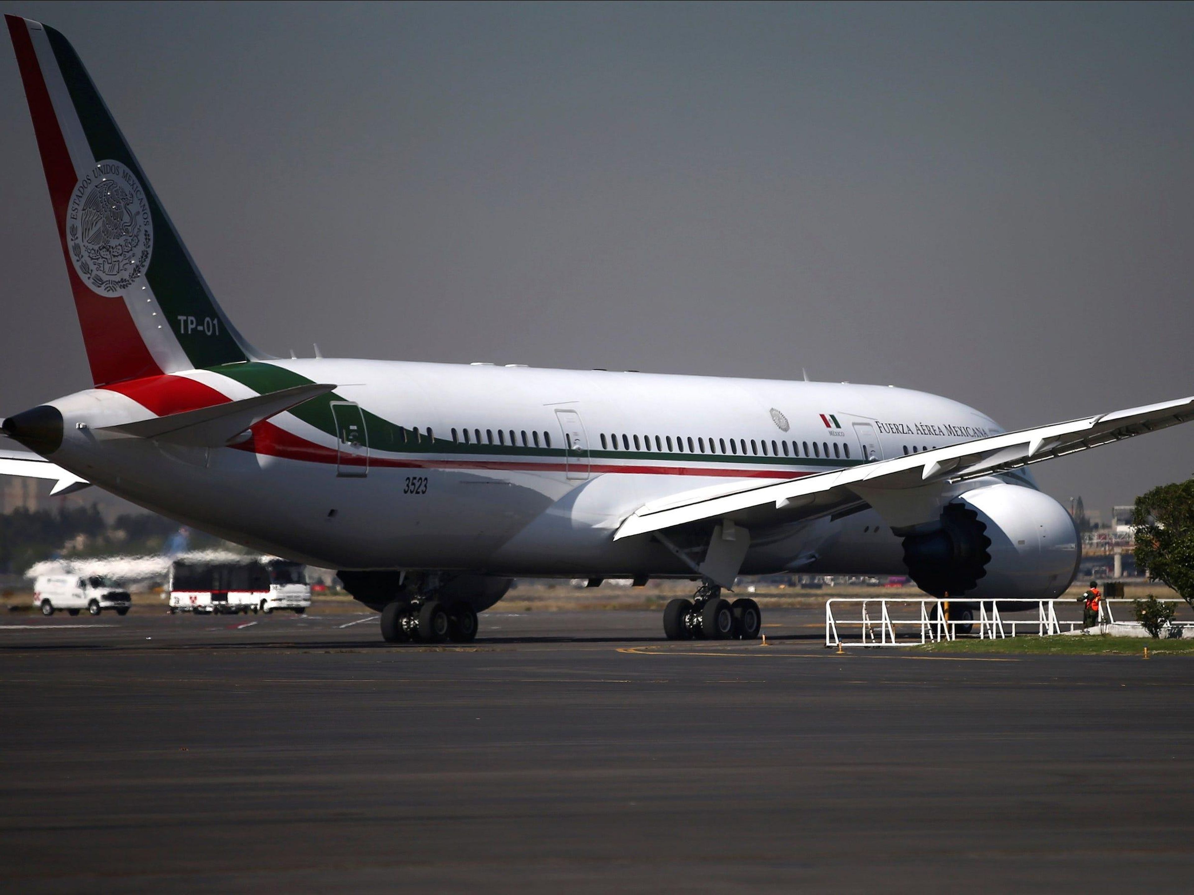 BBJ 787 Dreamliner propiedad del gobierno mexicano.