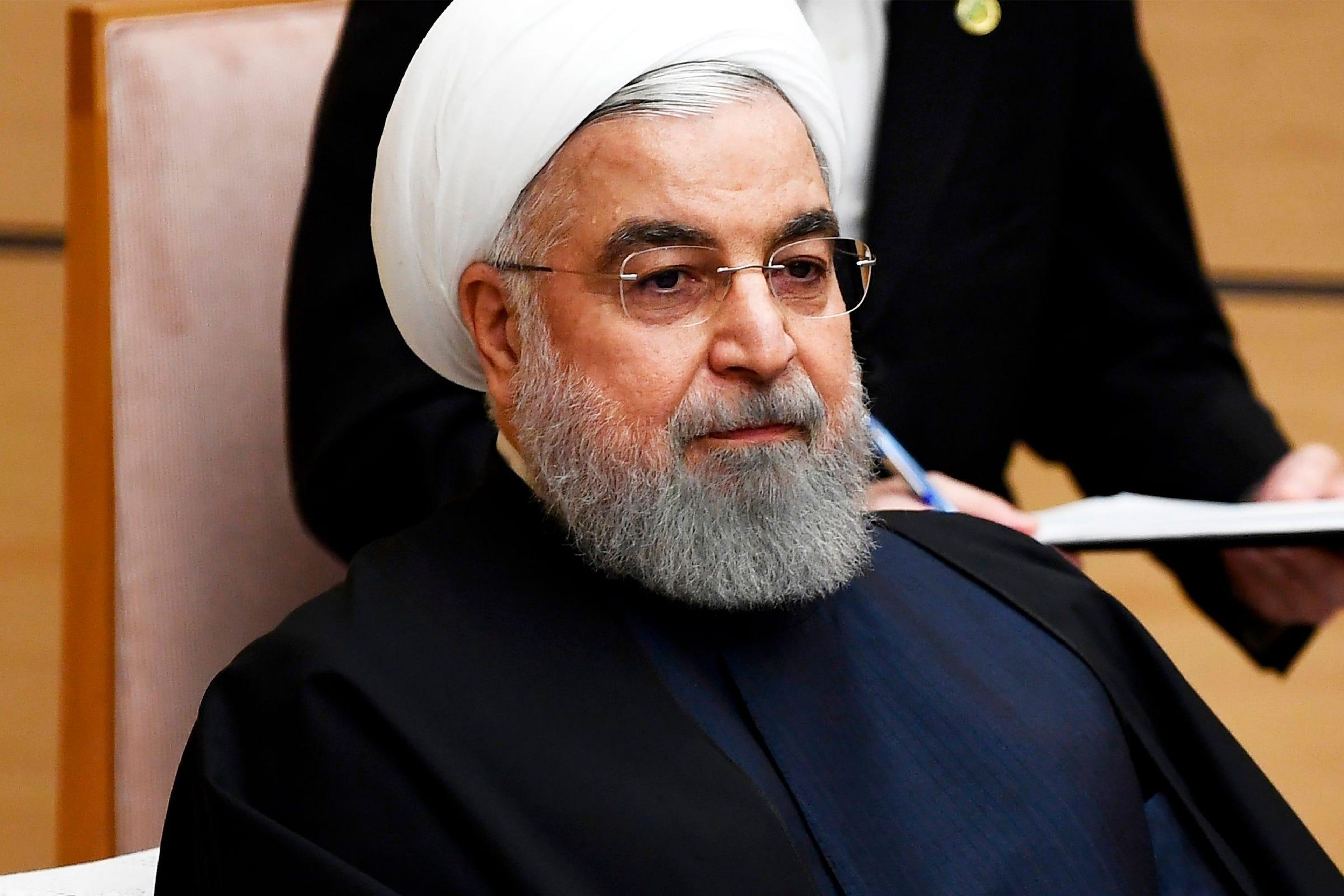 El presidente iraní Hassan Rouhani en Tokio, Japón, en diciembre de 2019.