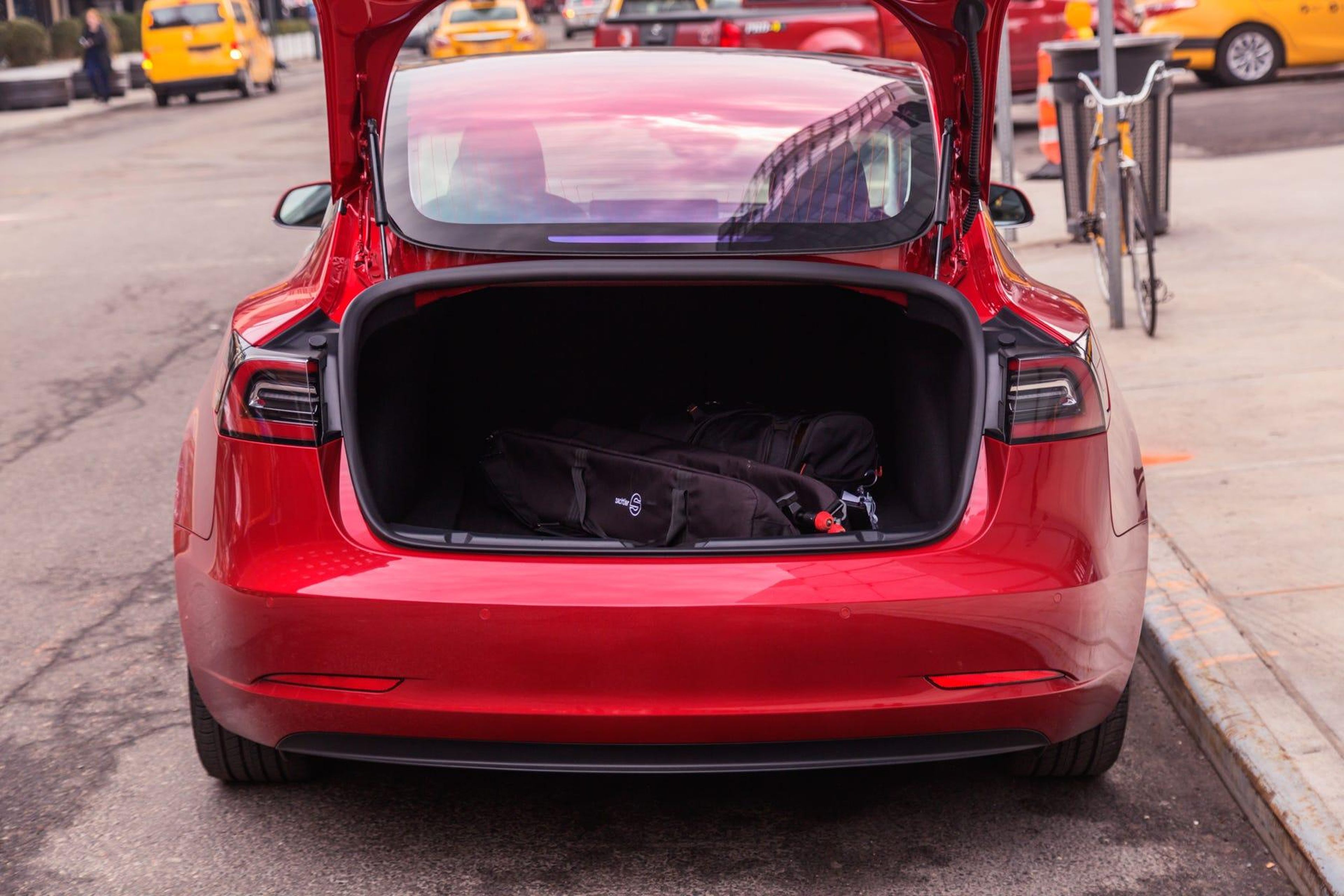 The Model 3 offers much less cargo space than the Model S — just 15 cubic feet between the trunk and frunk. But that's still plenty for everything but full-family road trips over long weekends.