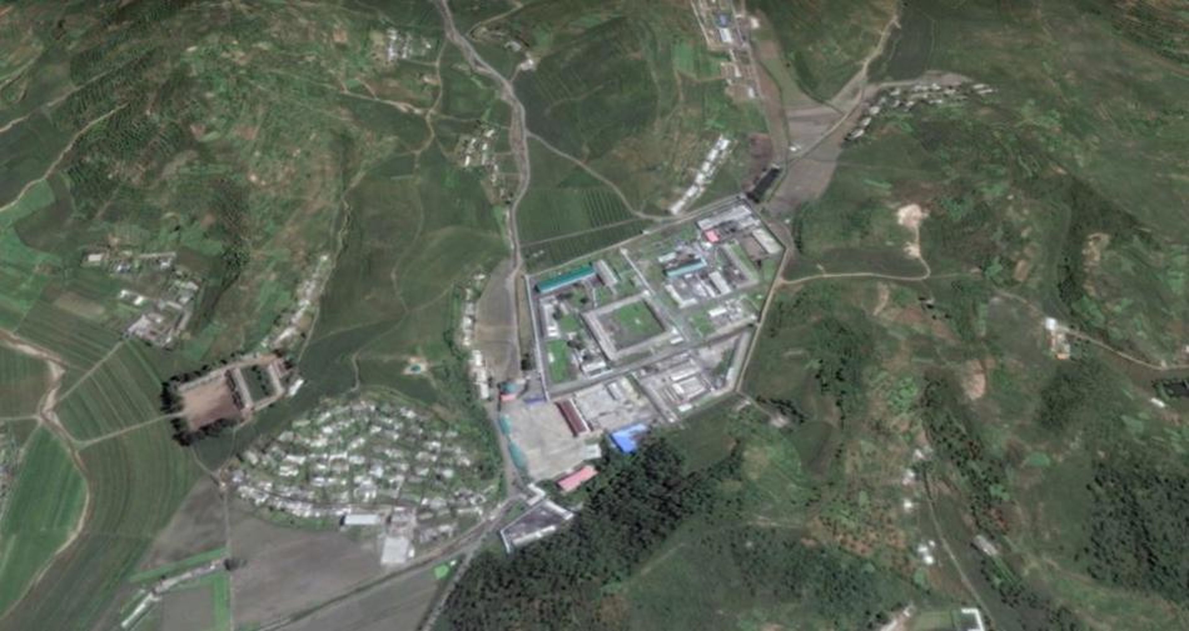 El campamento de "reeducación" en Kaechon, Corea del Norte.
