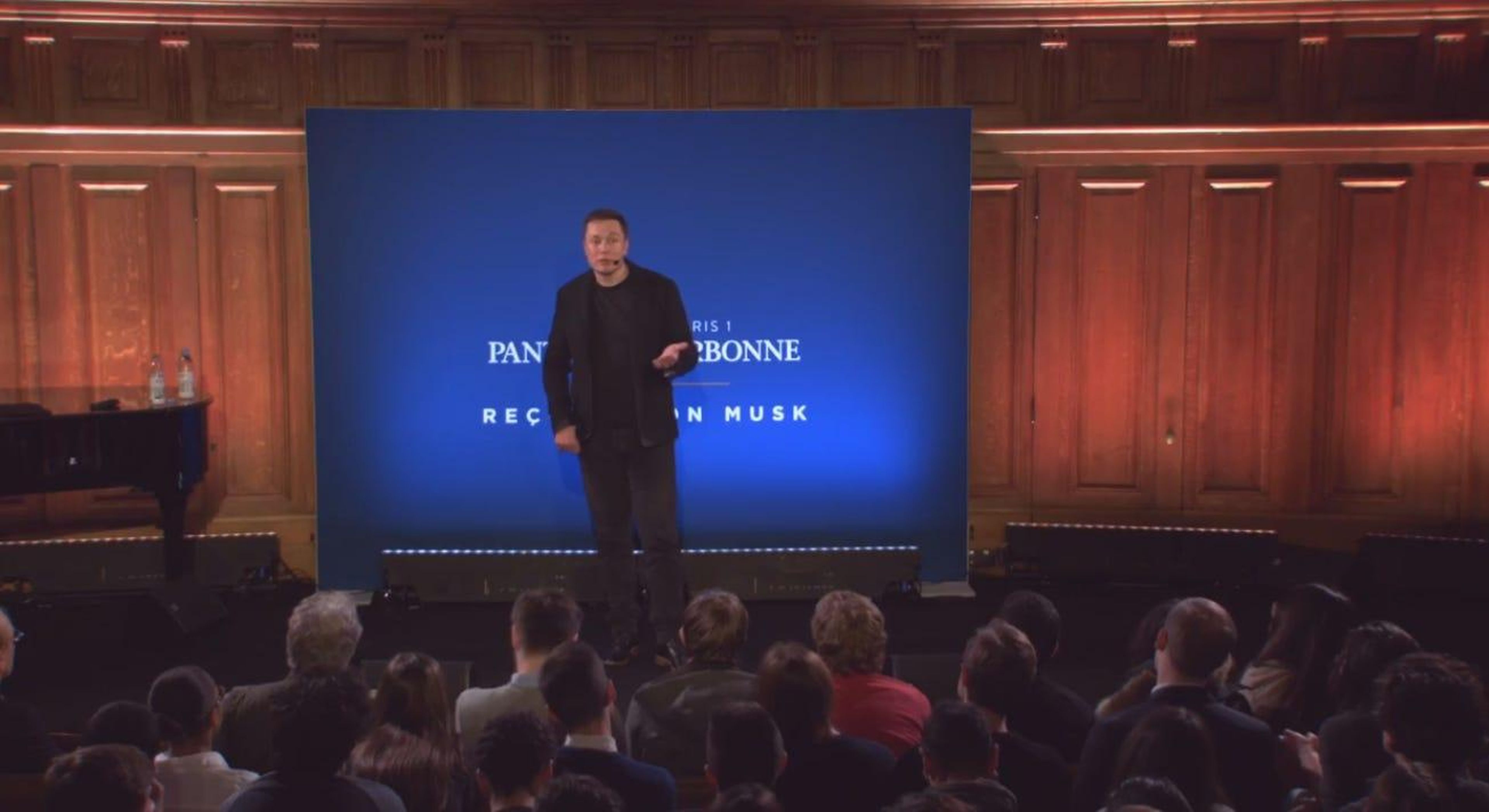 13. Elon Musk's speech in Paris calling for a carbon tax. In late 2015, Musk gave an important speech at the Sorbonne in Paris, demanding a price on pollution. "We have to fix the unpriced externality," he told the audience.