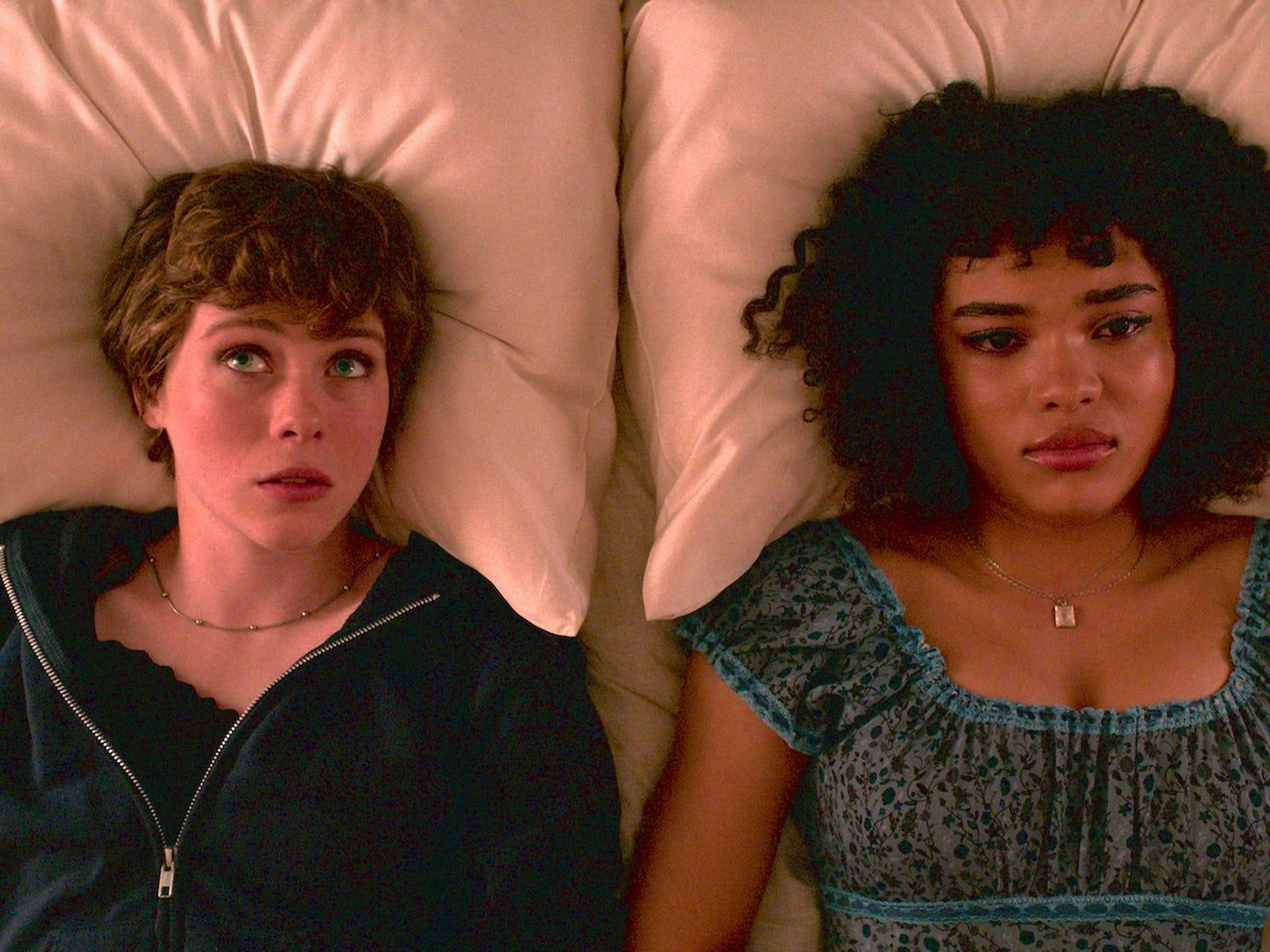 Sophia Lillis and Sofia Bryant costar in "I Am Not Okay With This."