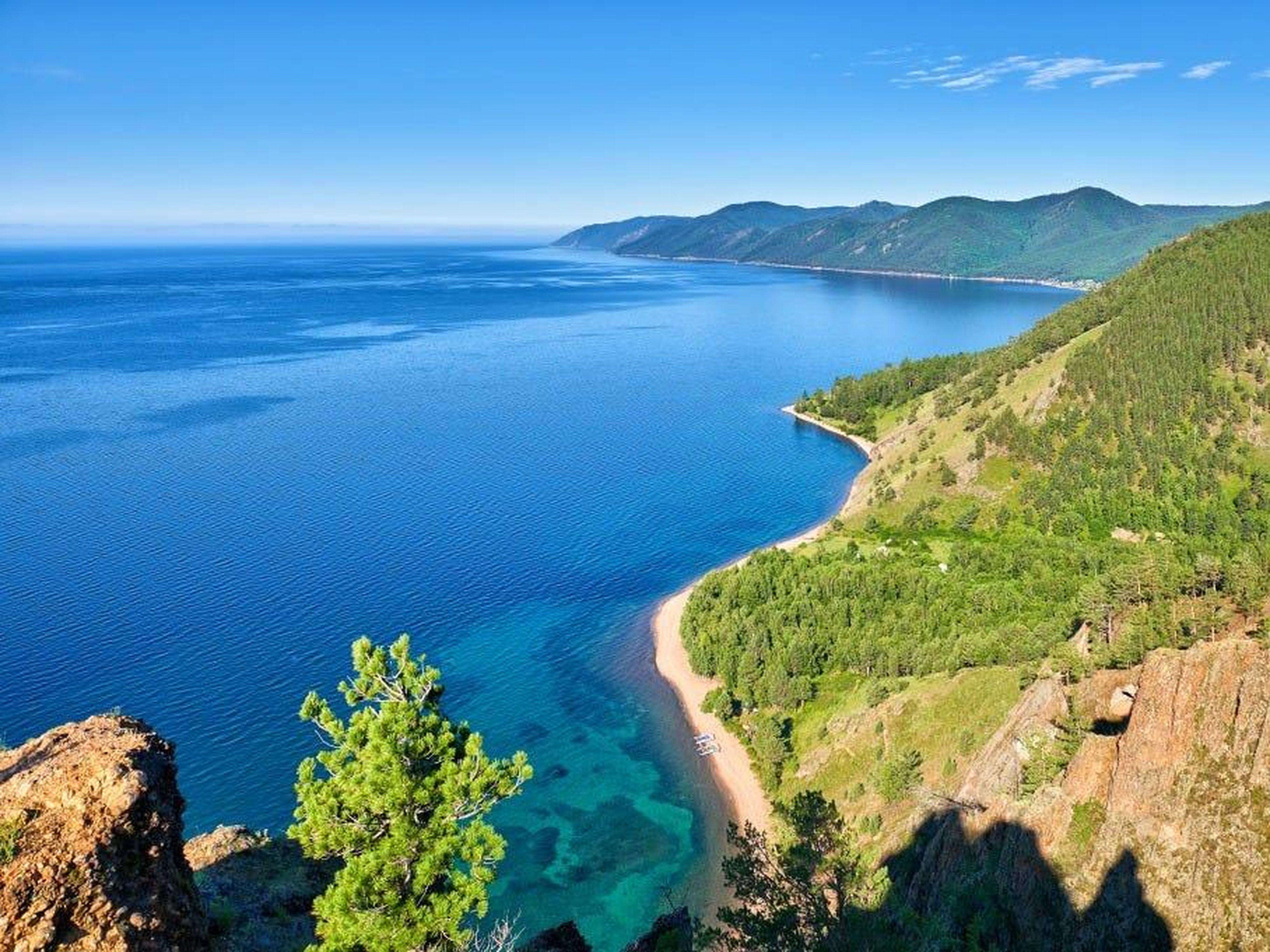 El lago Baikal está situado en el centro-sur de Rusia.
