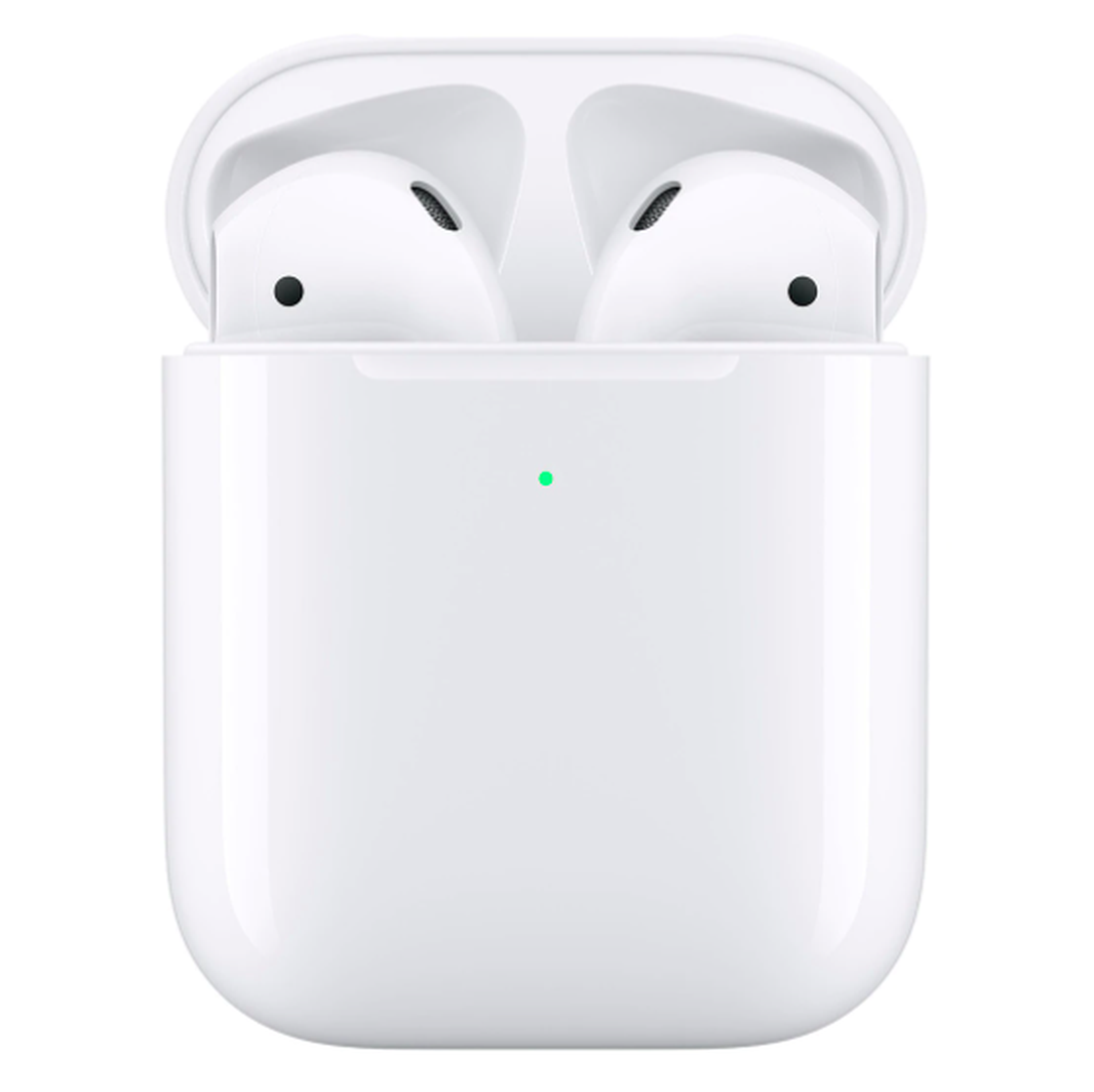 Auriculares de botón Apple AirPods 2ª Generación con estuche de carga inalámbrica.