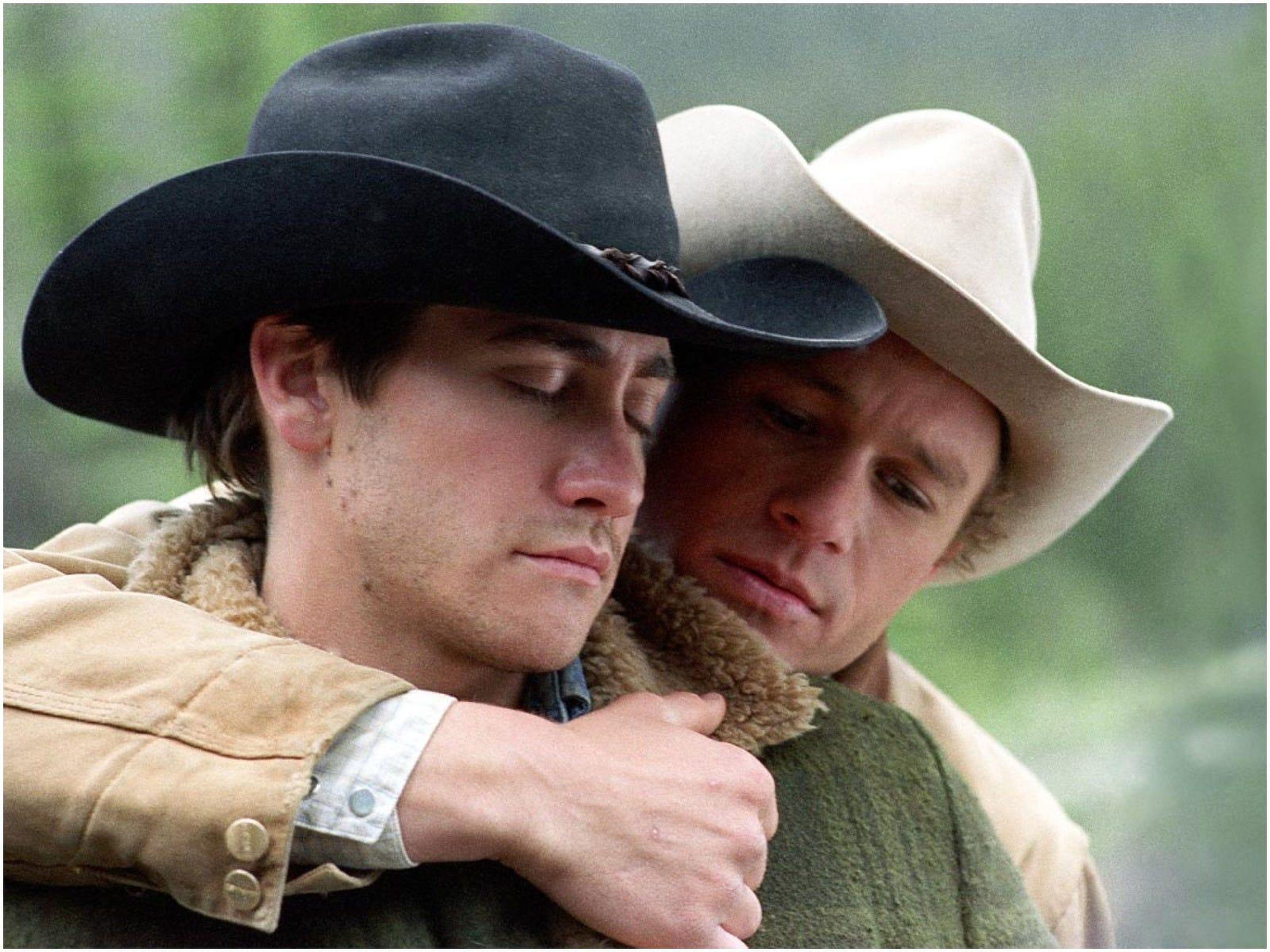 Jake Gyllenhaal y Heath Ledger en "Brokeback Mountain".