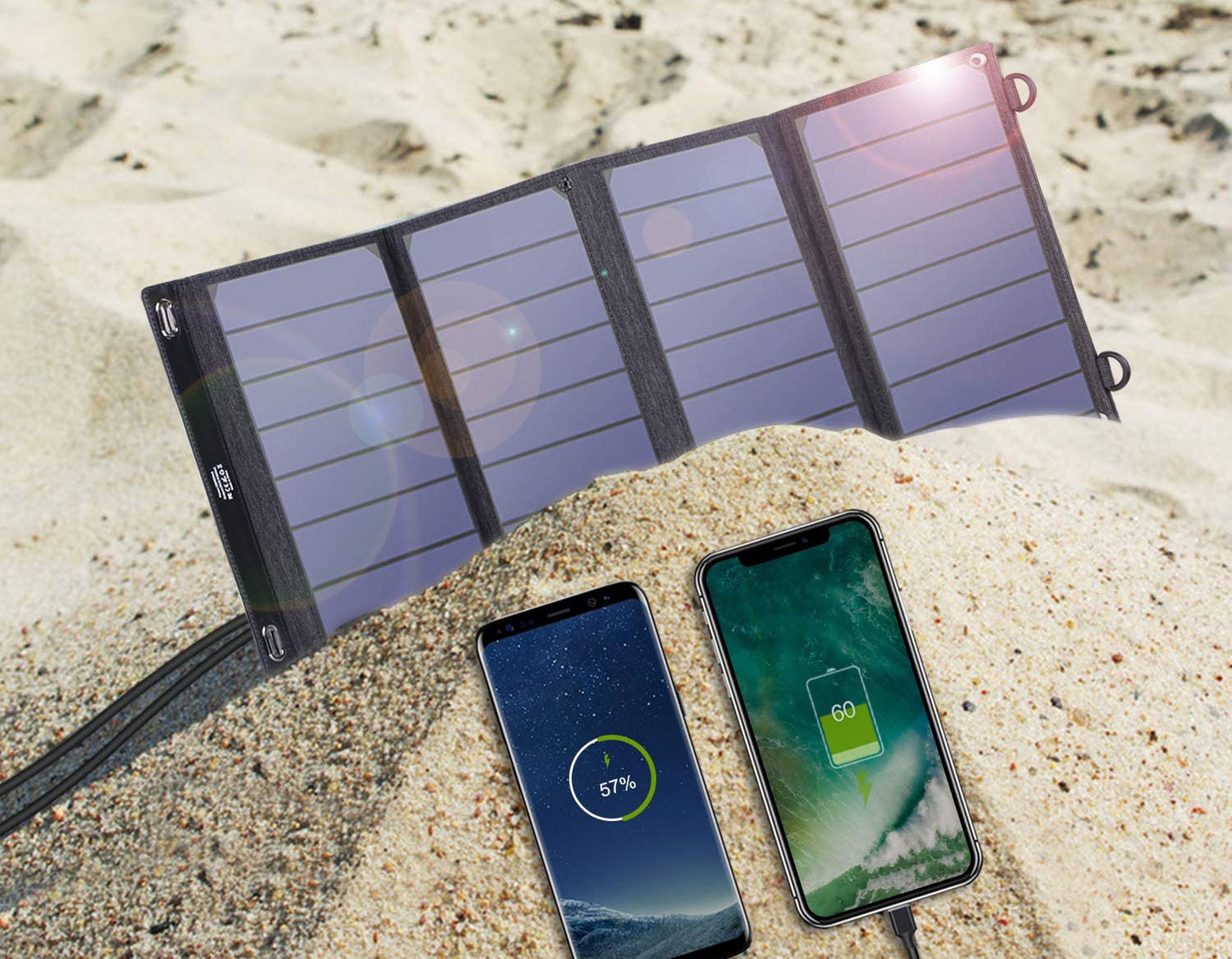Los 5 cargadores solares para móviles mejor valorados