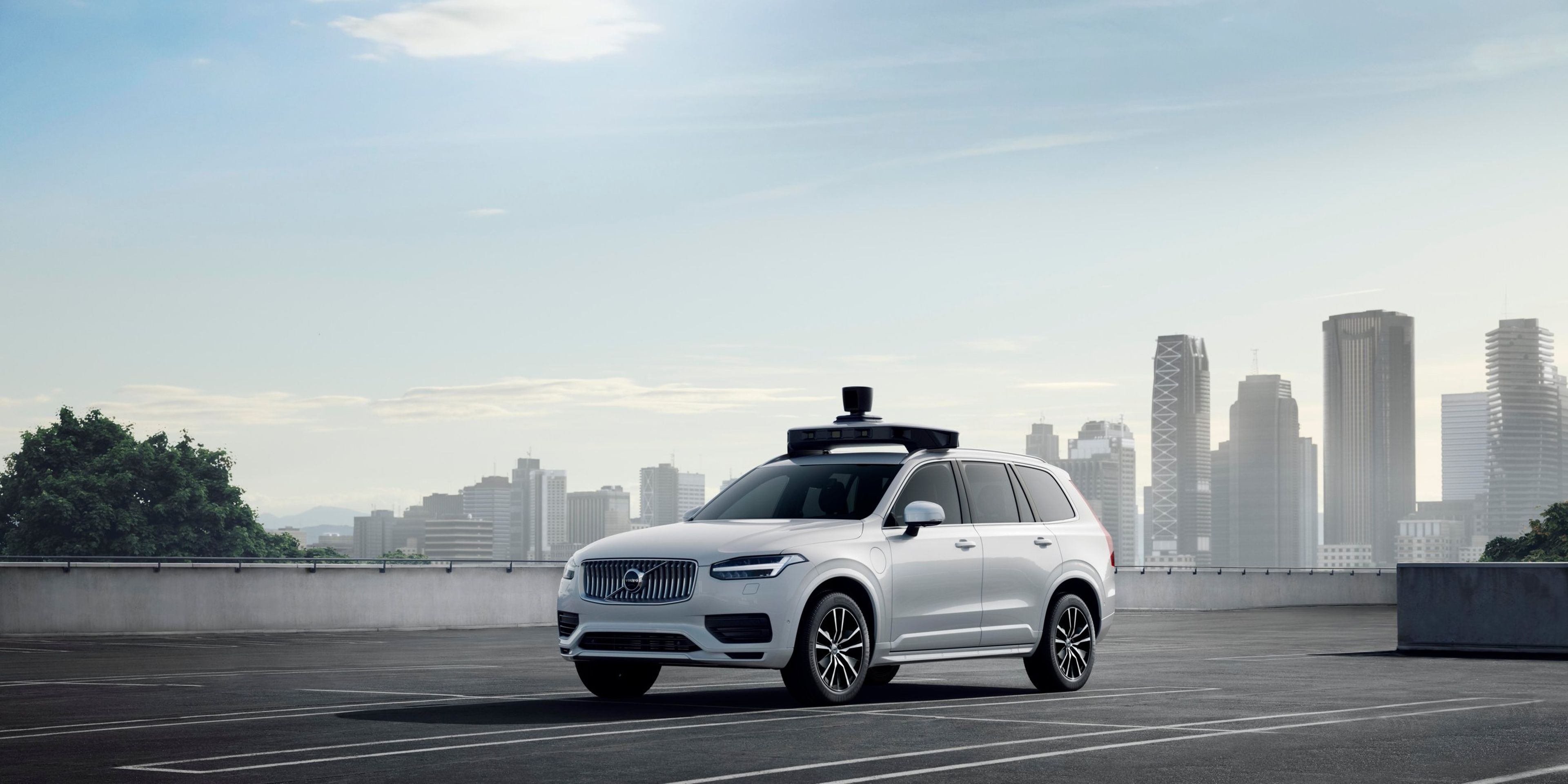 Una imagen promocional de la tecnología de coches autónomos de Uber.