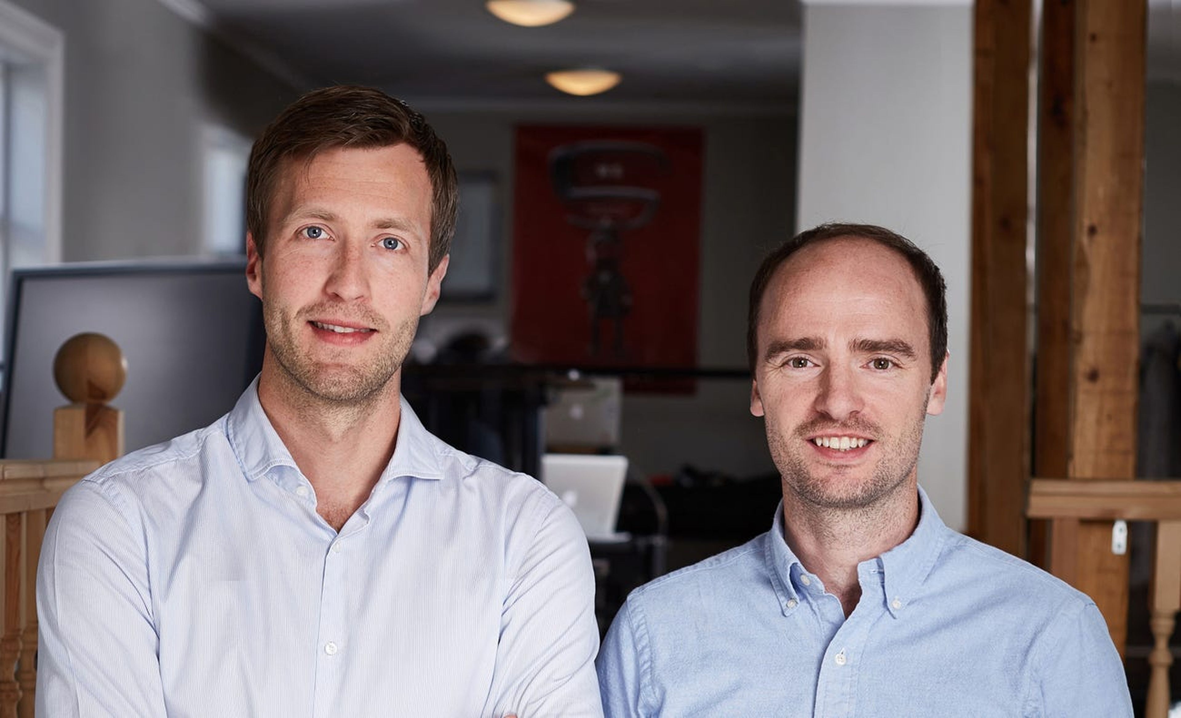 Los cofundadores de SidekickHealth. El Dr. Sam Oddsson, a la izquierda, es el director médico; el Dr. Tryggvi Thorgeirsson es el director general.