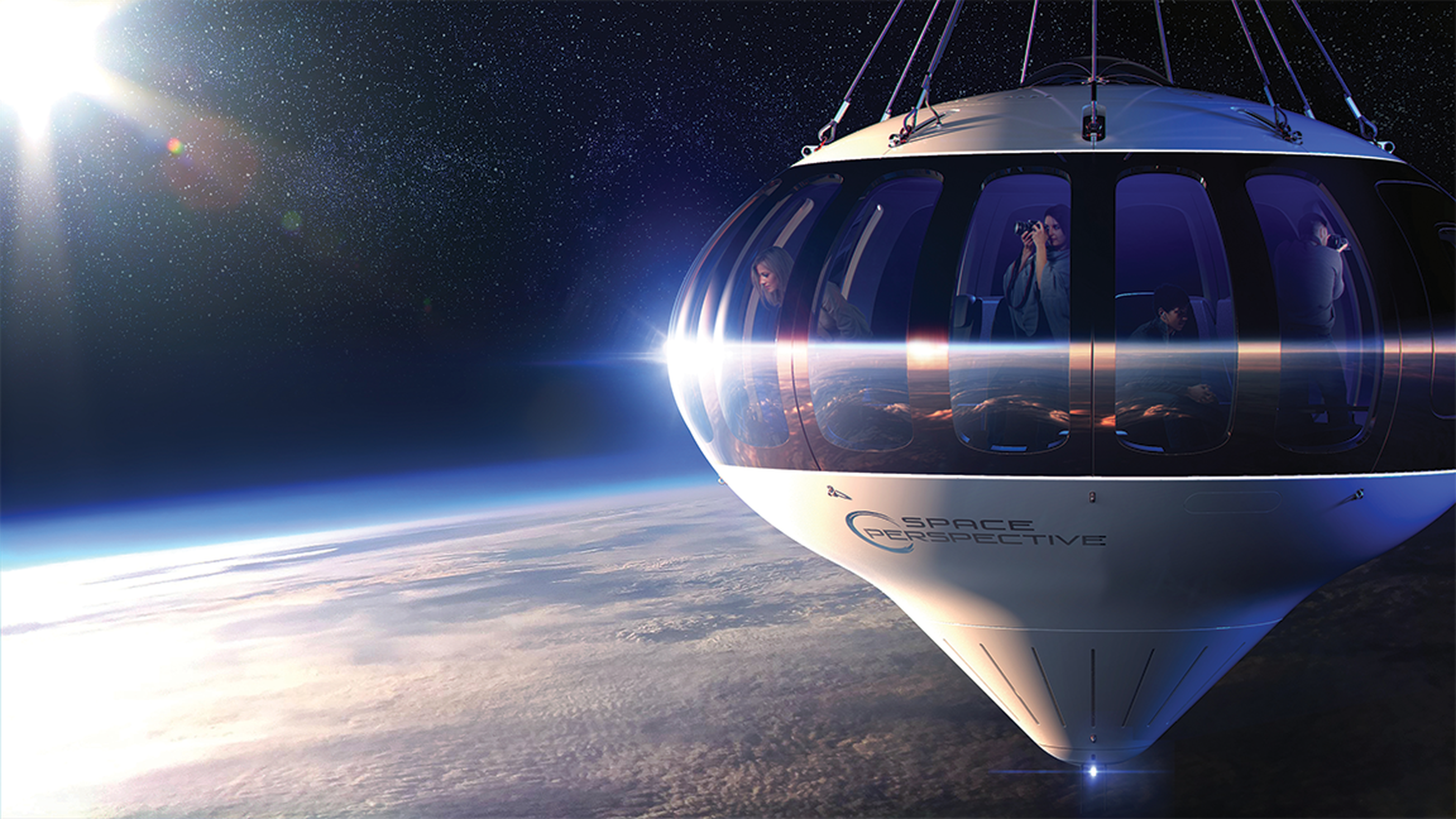 La nave con forma de globo terráqueo de Space Perspective.