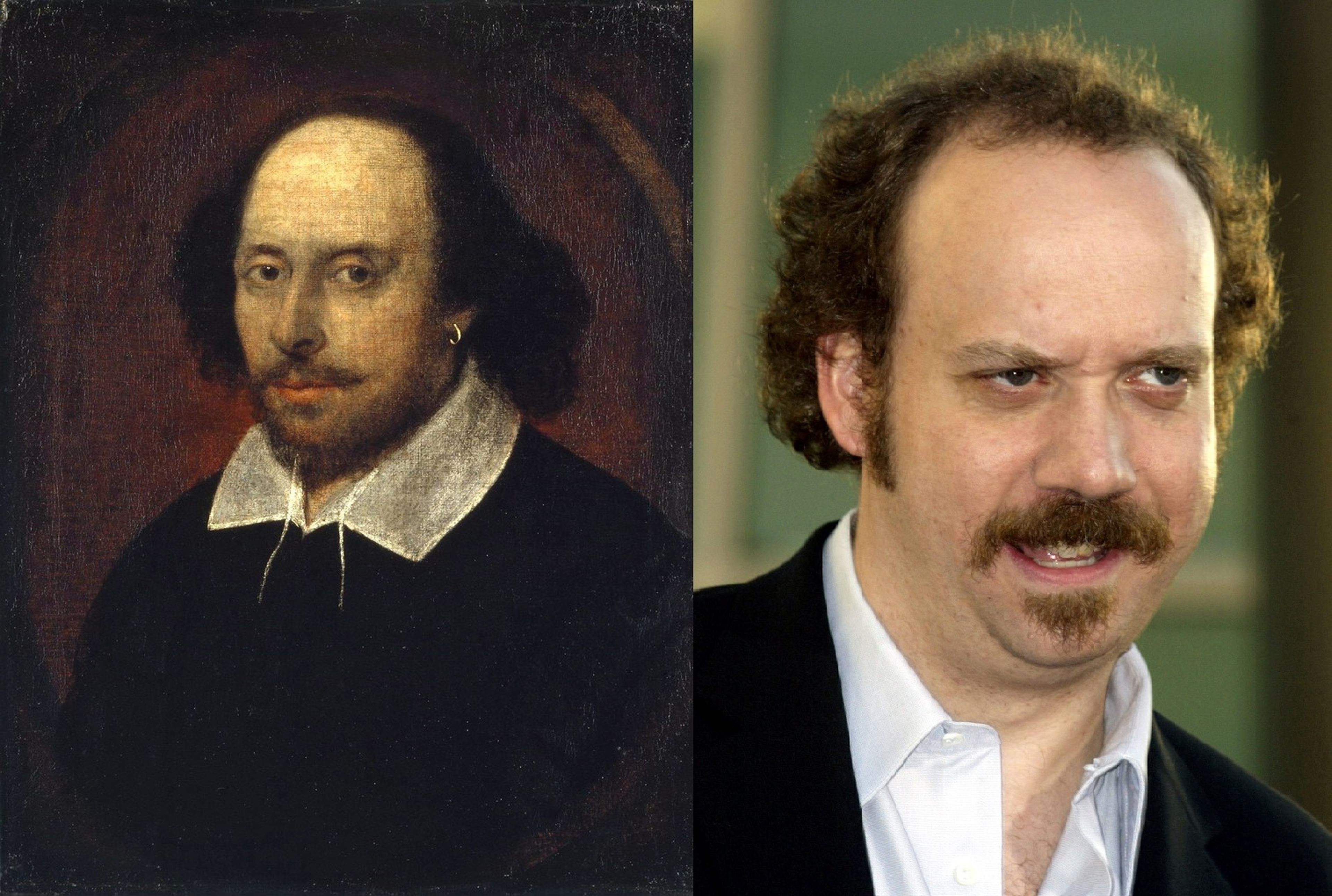 William Shakespeare y Paul Giamatti.