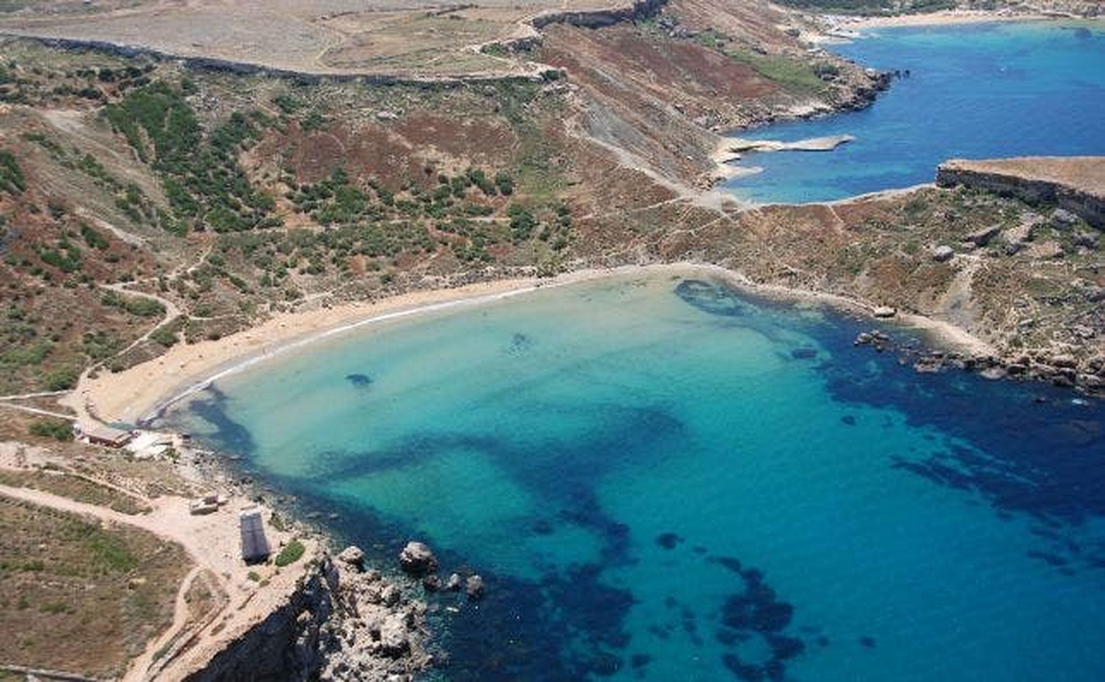 Playa de Ghajn Tuffieha en Malta