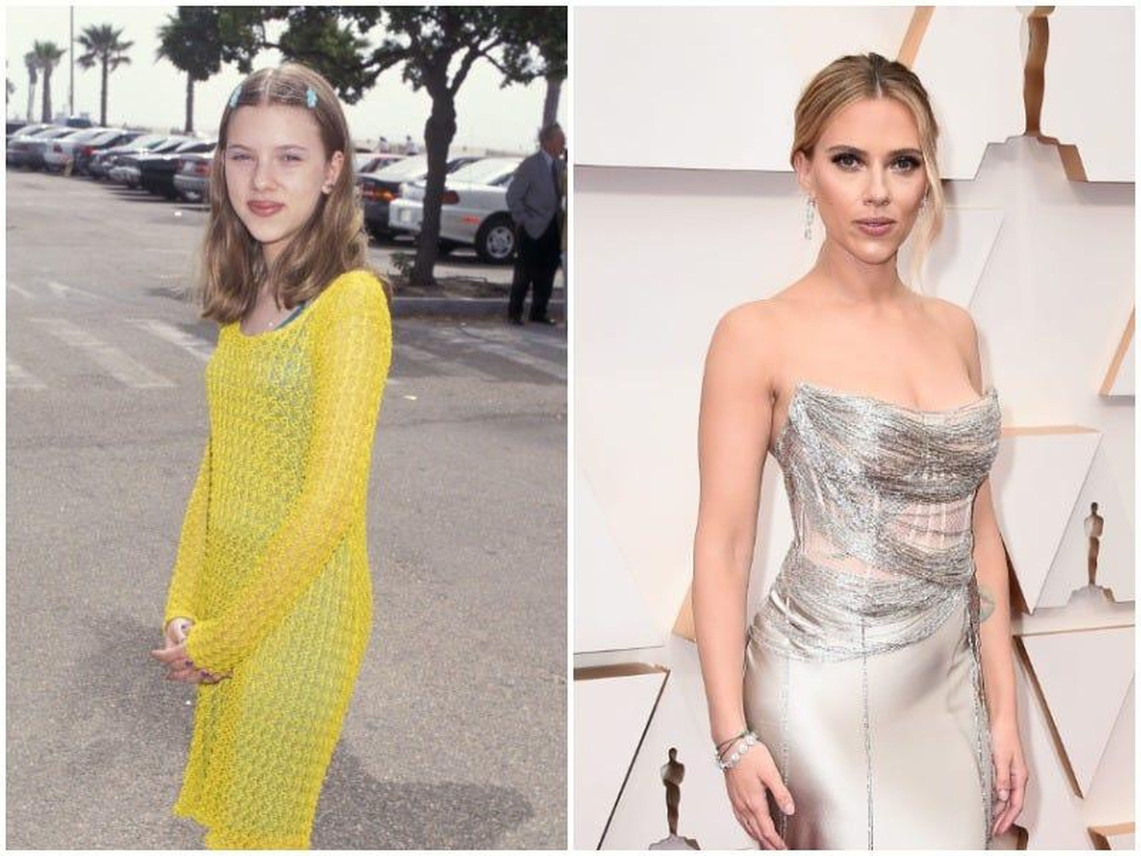 Scarlett Johansson antes y ahora.