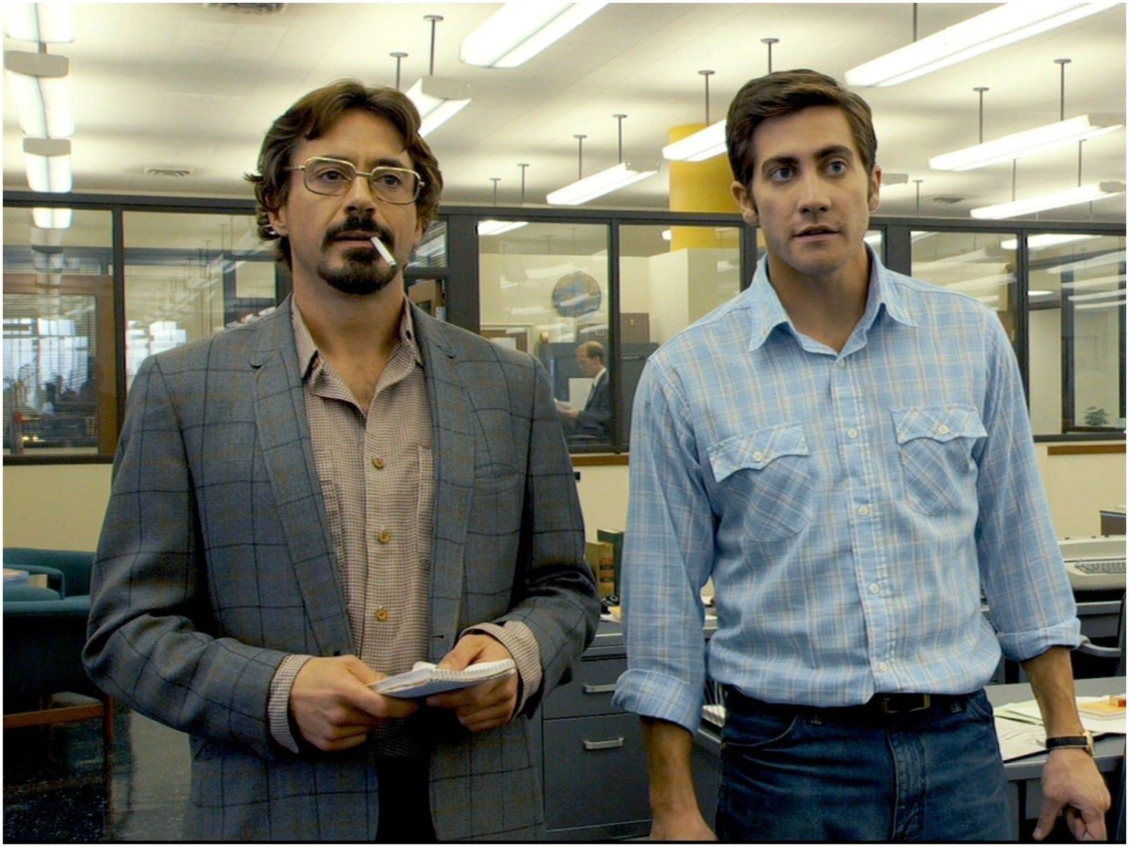 Robert Downey Jr. y Jake Gyllenhaal en "Zodiac".