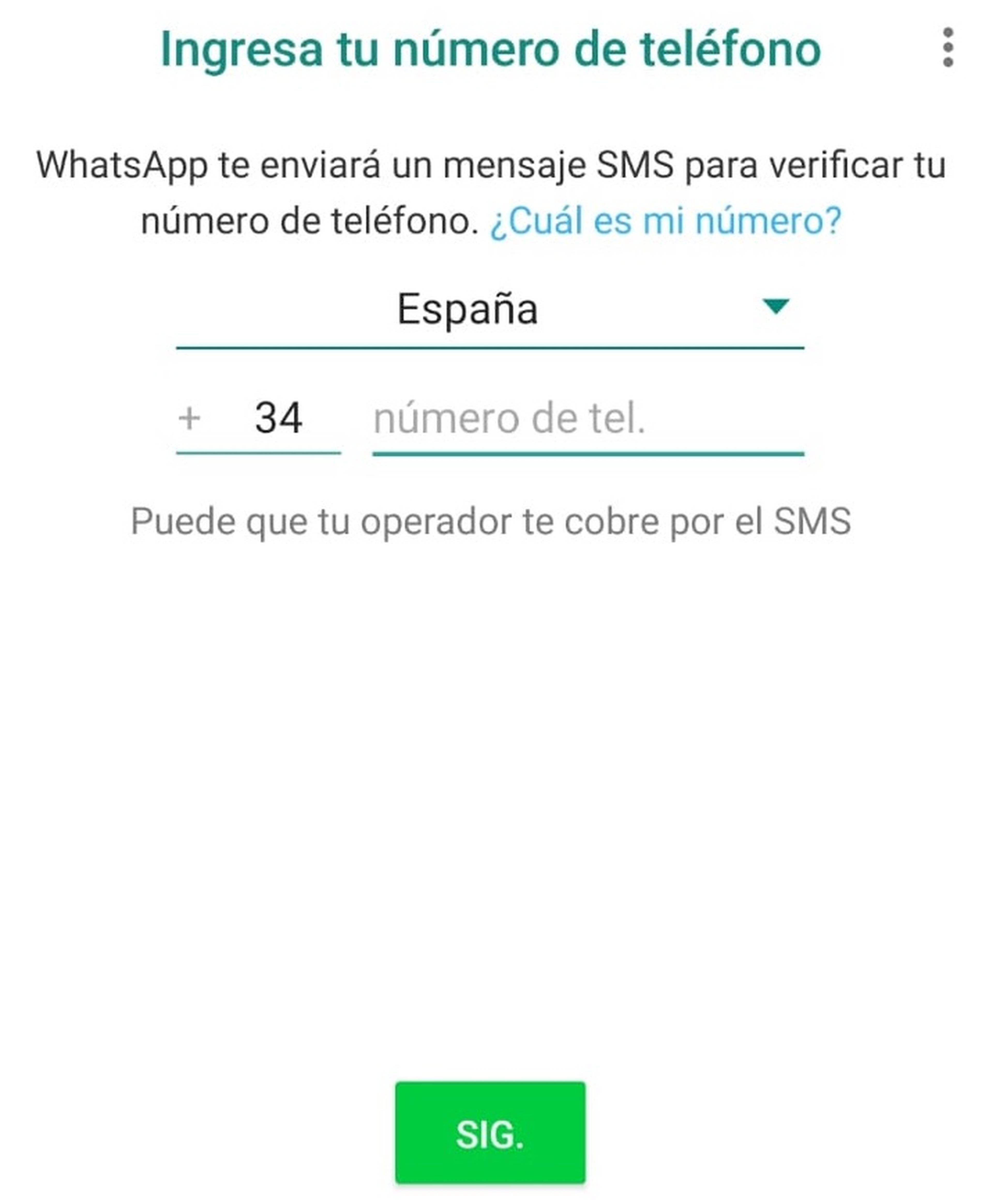 Activar WhatsApp