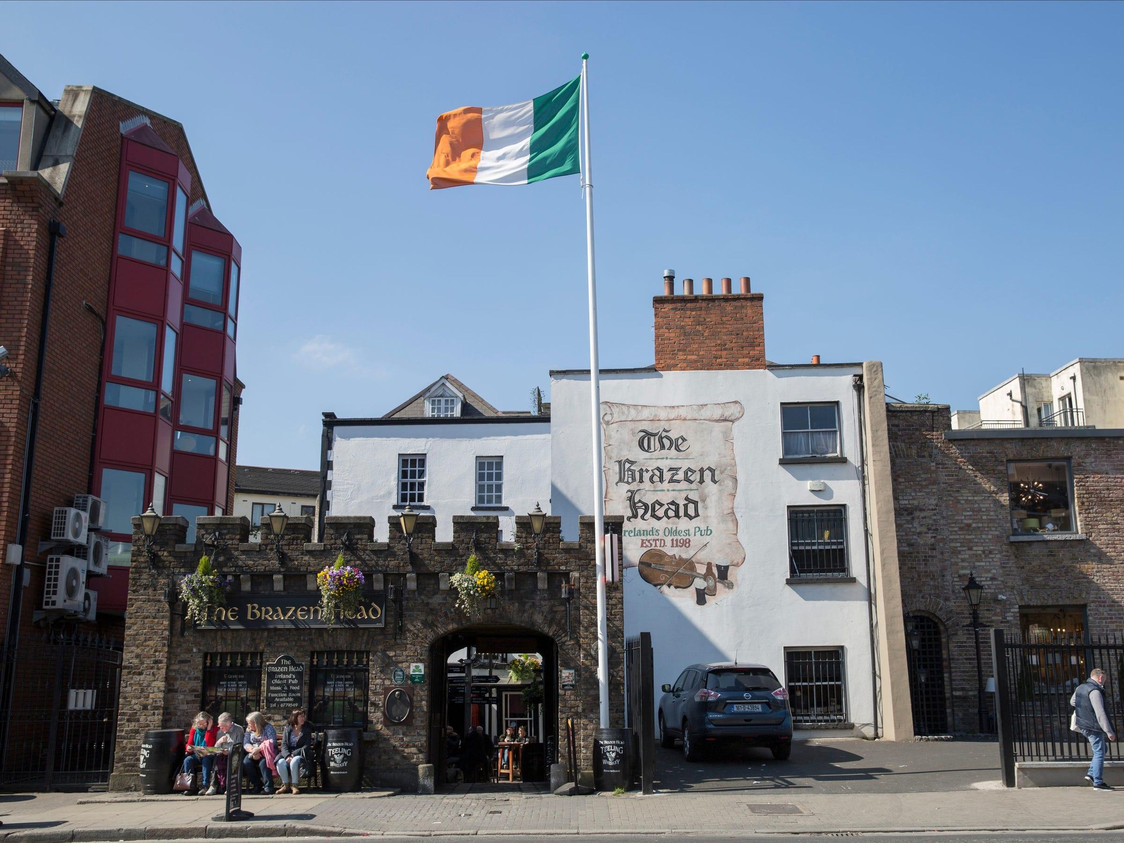 The Brazen Head in Dublin, Ireland, is the country's oldest restaurant.