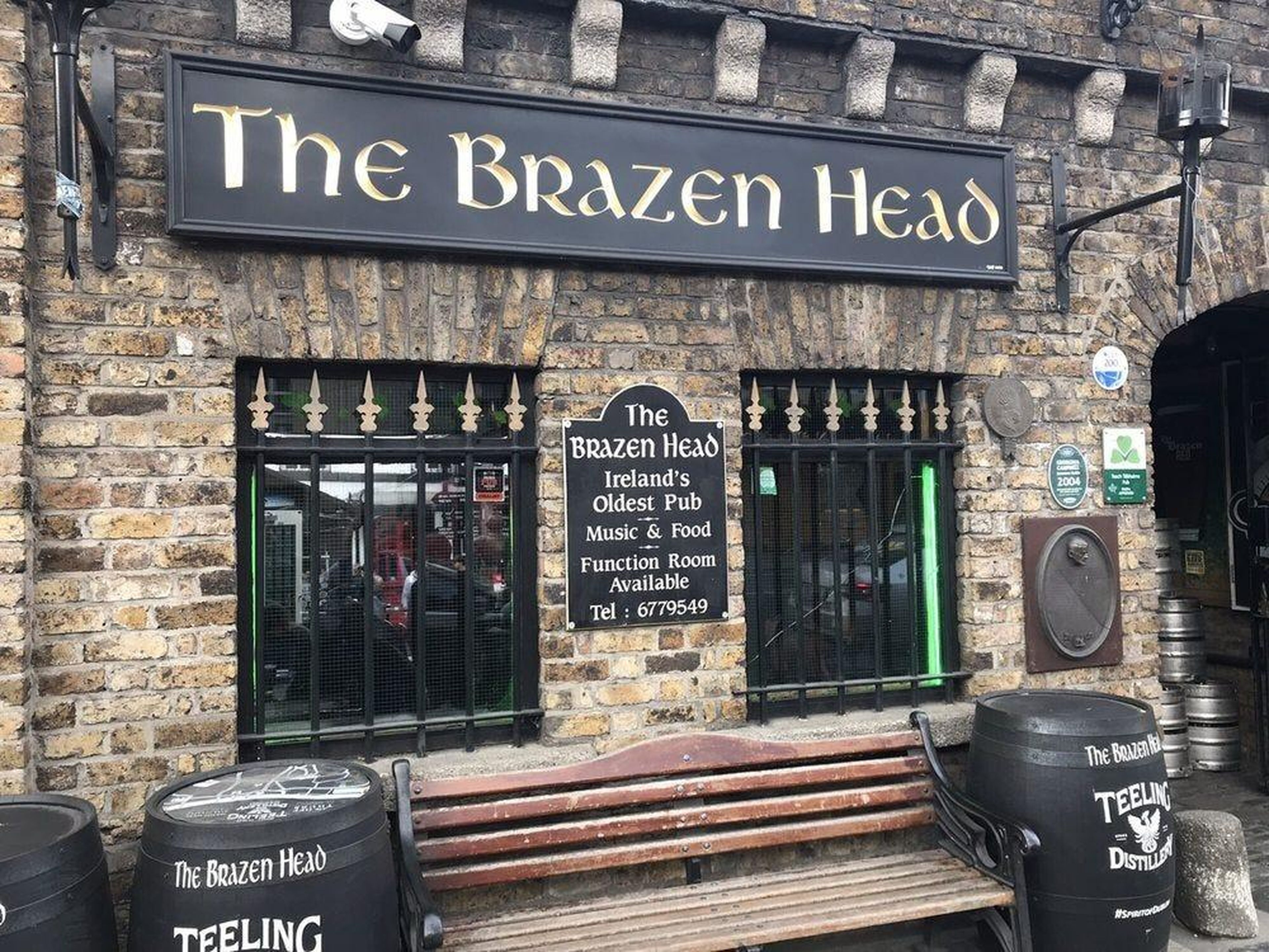 The Brazen Head en Dublin, Irlanda.