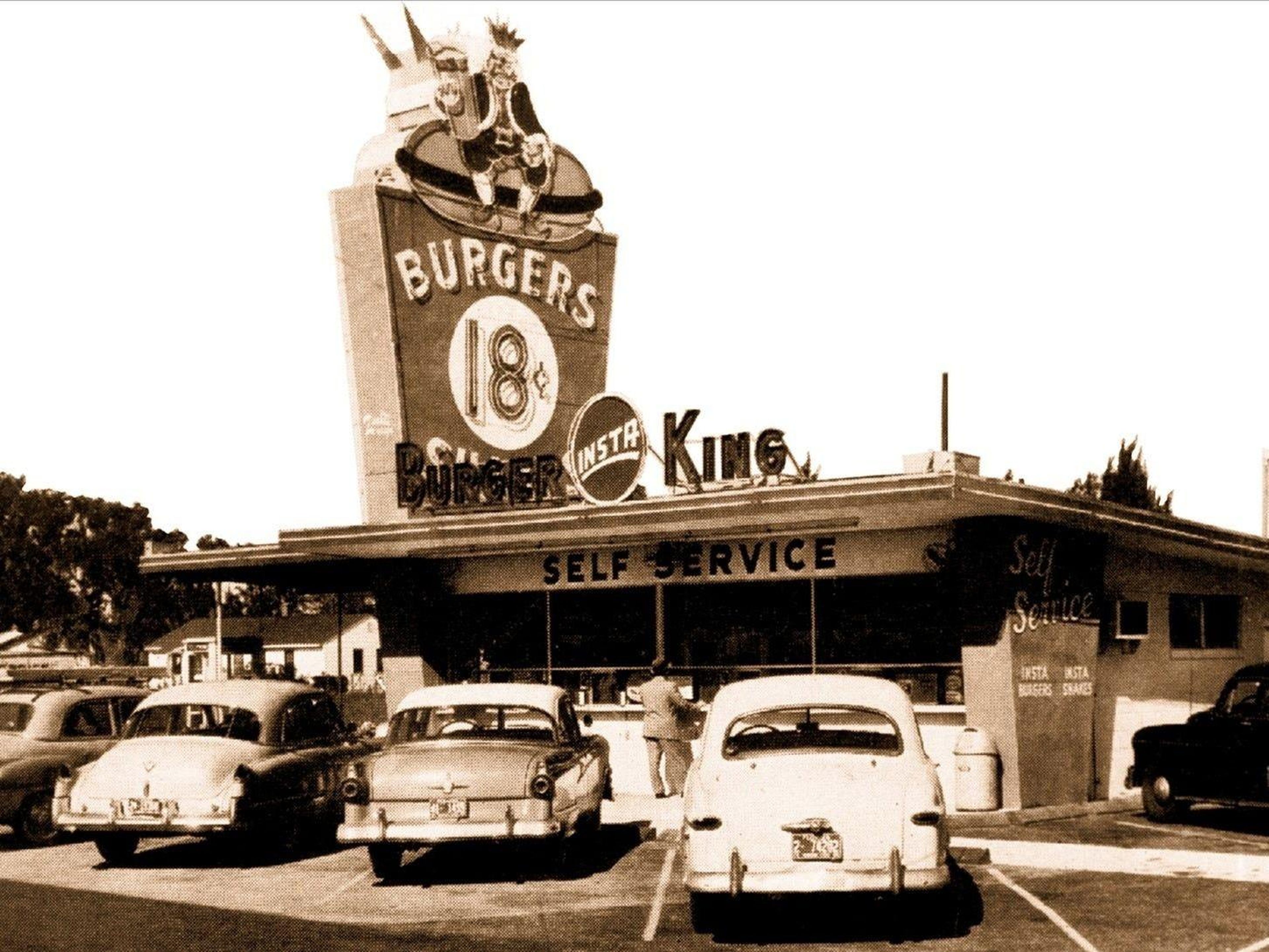 Burger King en los años 50.