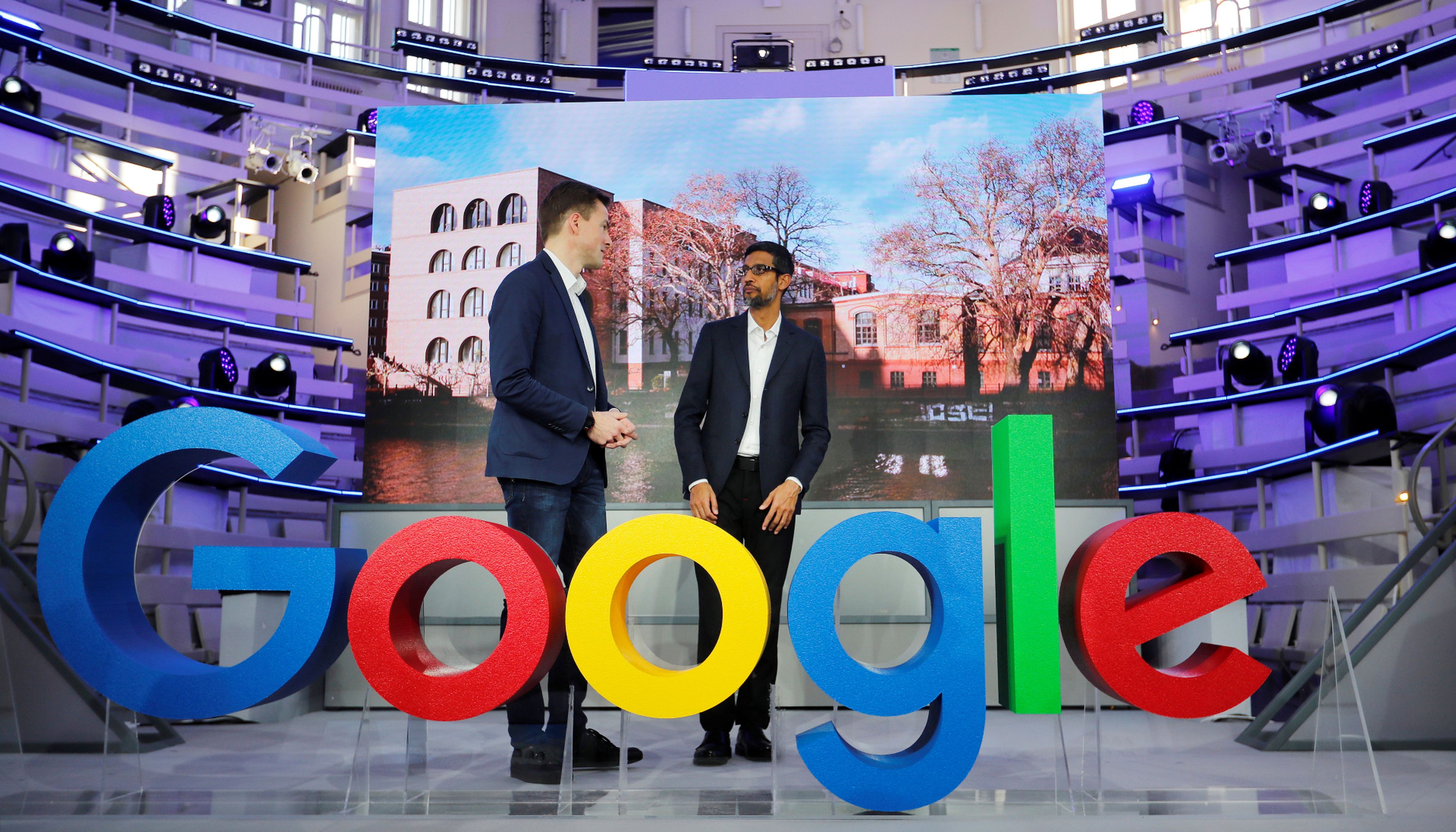 El CEO de Google, Sundar Pichai, inaugura las nuevas oficinas de su empresa en Berlín (Alemania)