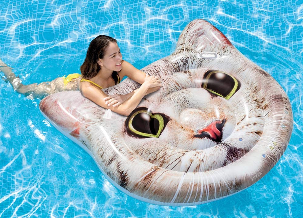 de PVC carga 100 kg 170 x 80 x 20 cm Colchoneta hinchable para piscina y playa GOTOTOP diseño ergonómico colchón hinchable para natación 