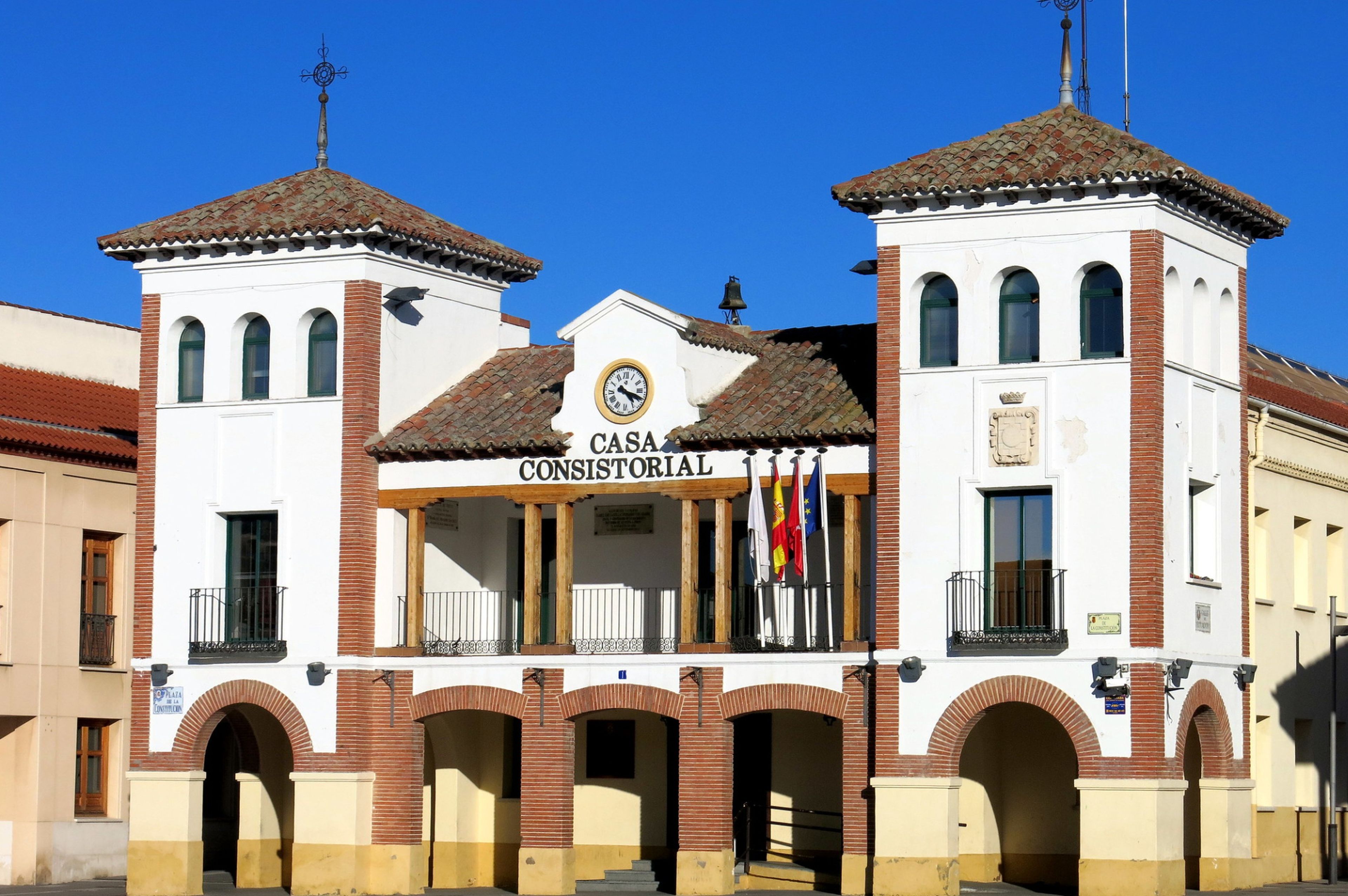 Fachada del ayuntamiento de Pinto (Comunidad de Madrid)