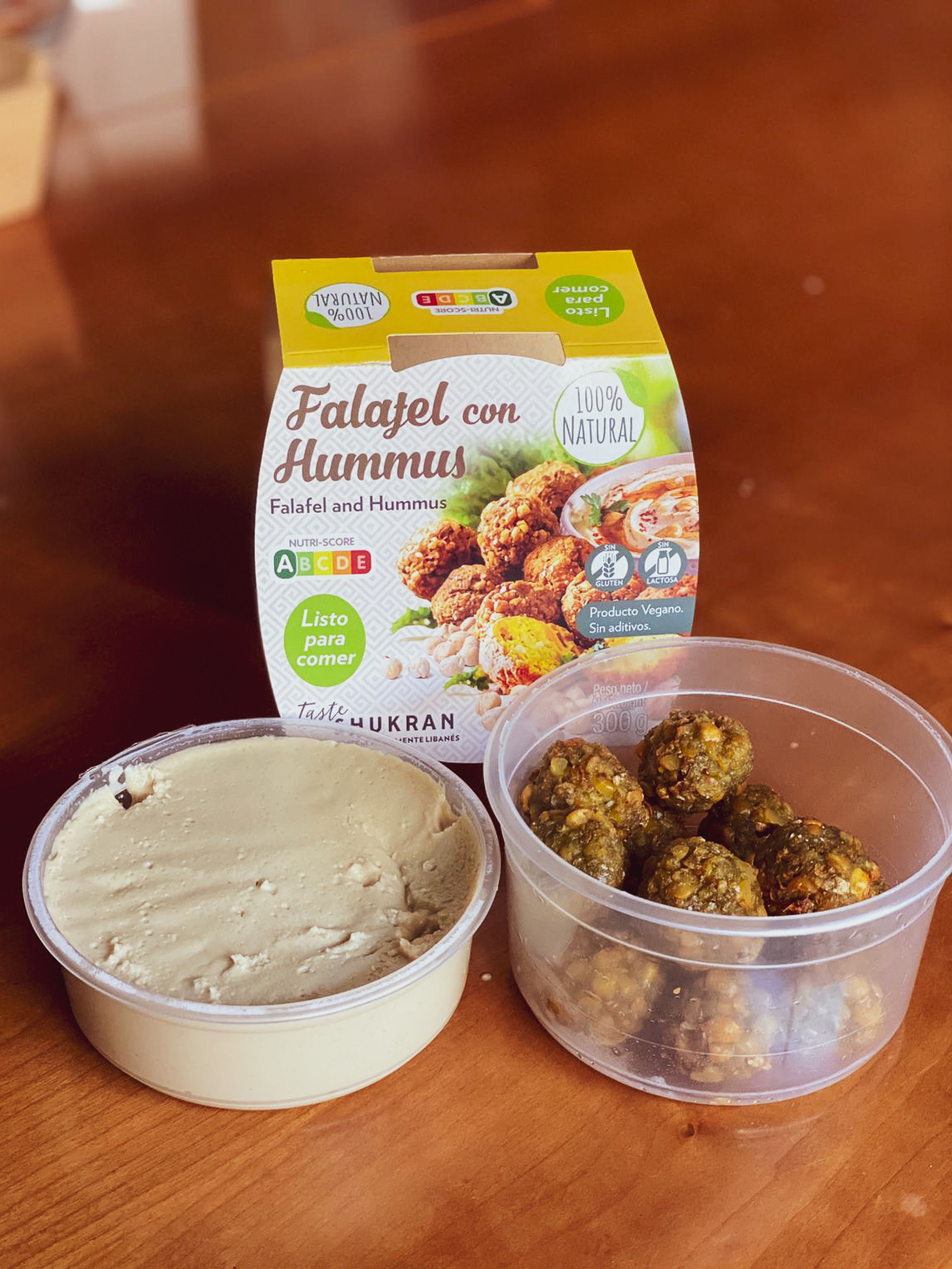 Falafel con hummus