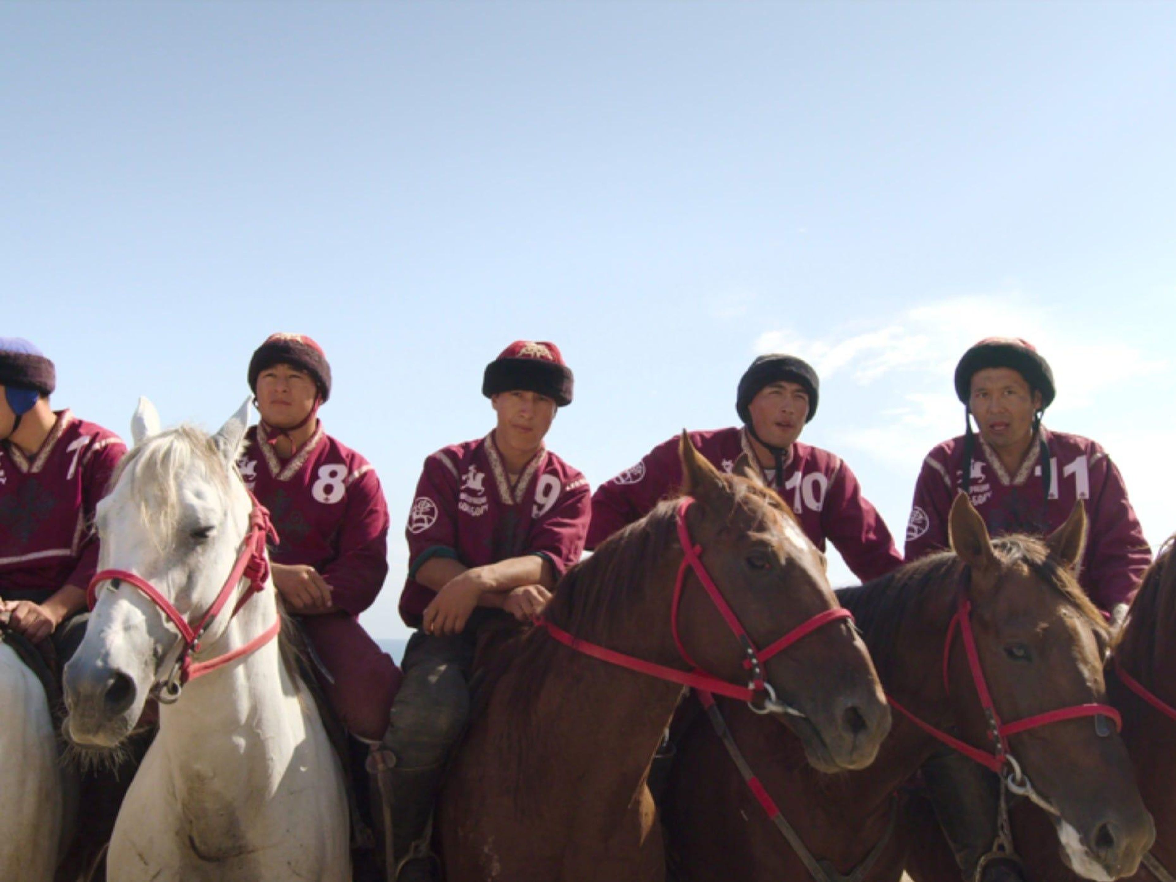 The fifth episode of "Home Game" is about the Kyrgyzstan sport Kok-Boru, which uses a dead goat as the ball.