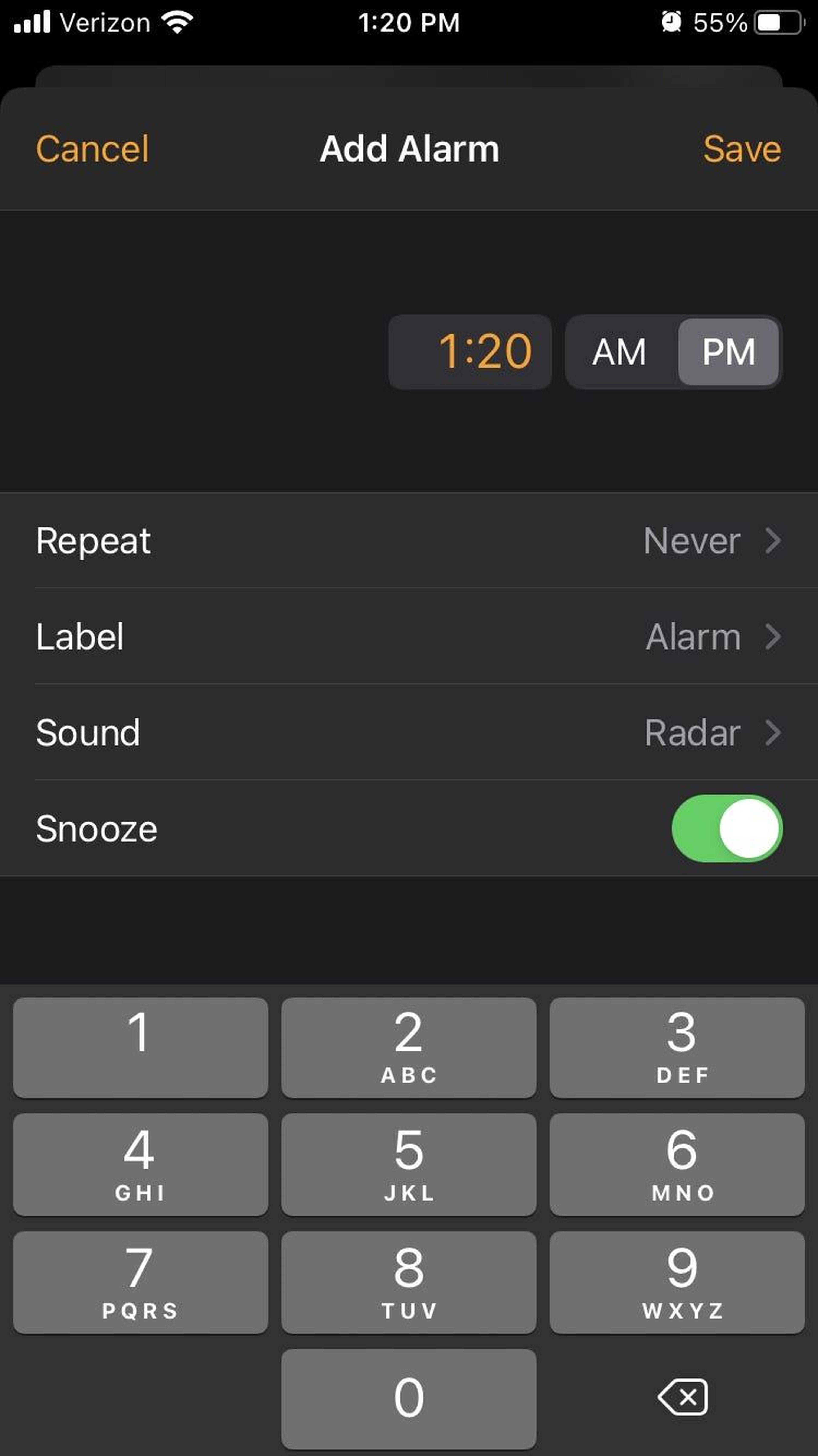 It's much easier to set alarms.