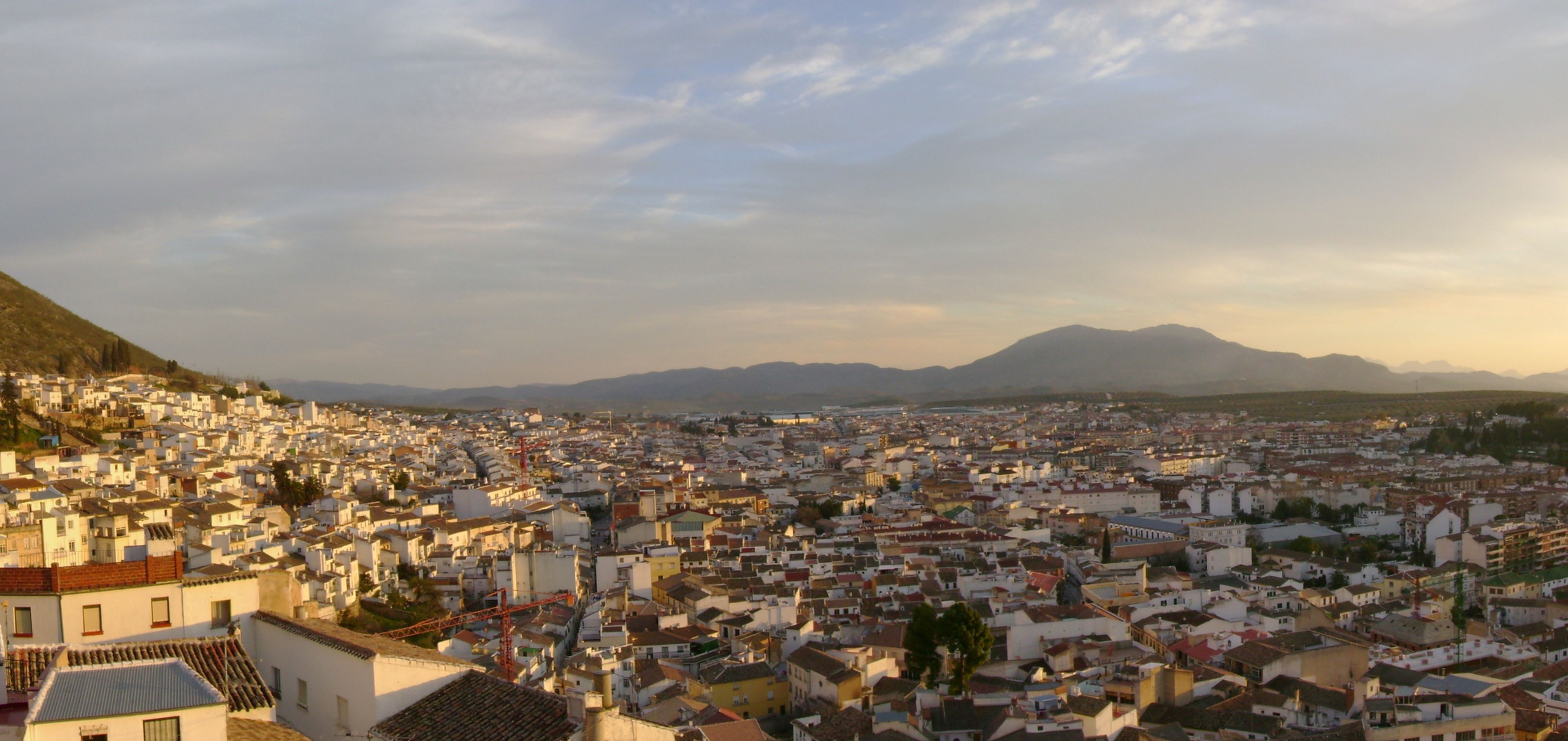 Martos (Jaén), vista desde la Fortaleza de la Villa