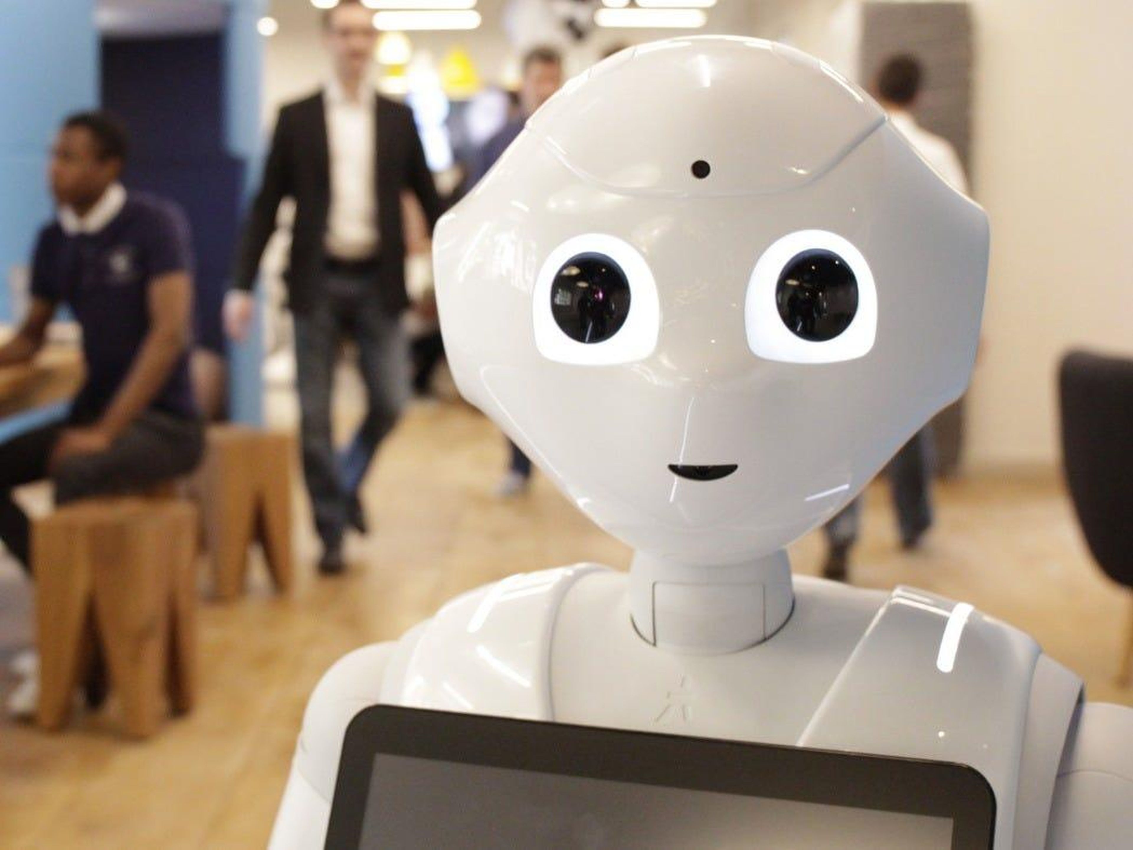 El robot humanoide Pepper de Softbank se utiliza en todo el mundo.