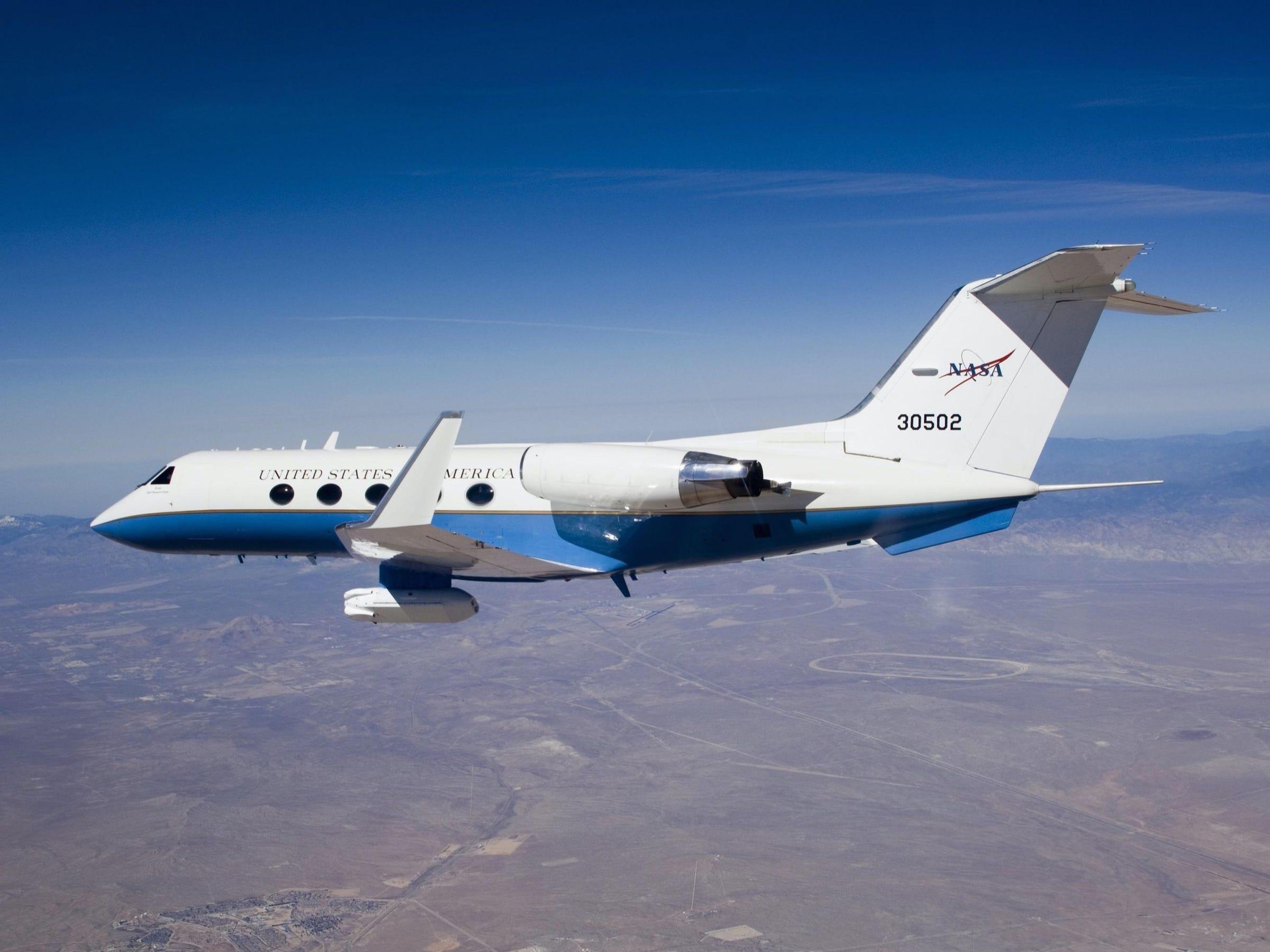 Un avión Gulfstream de la NASA.