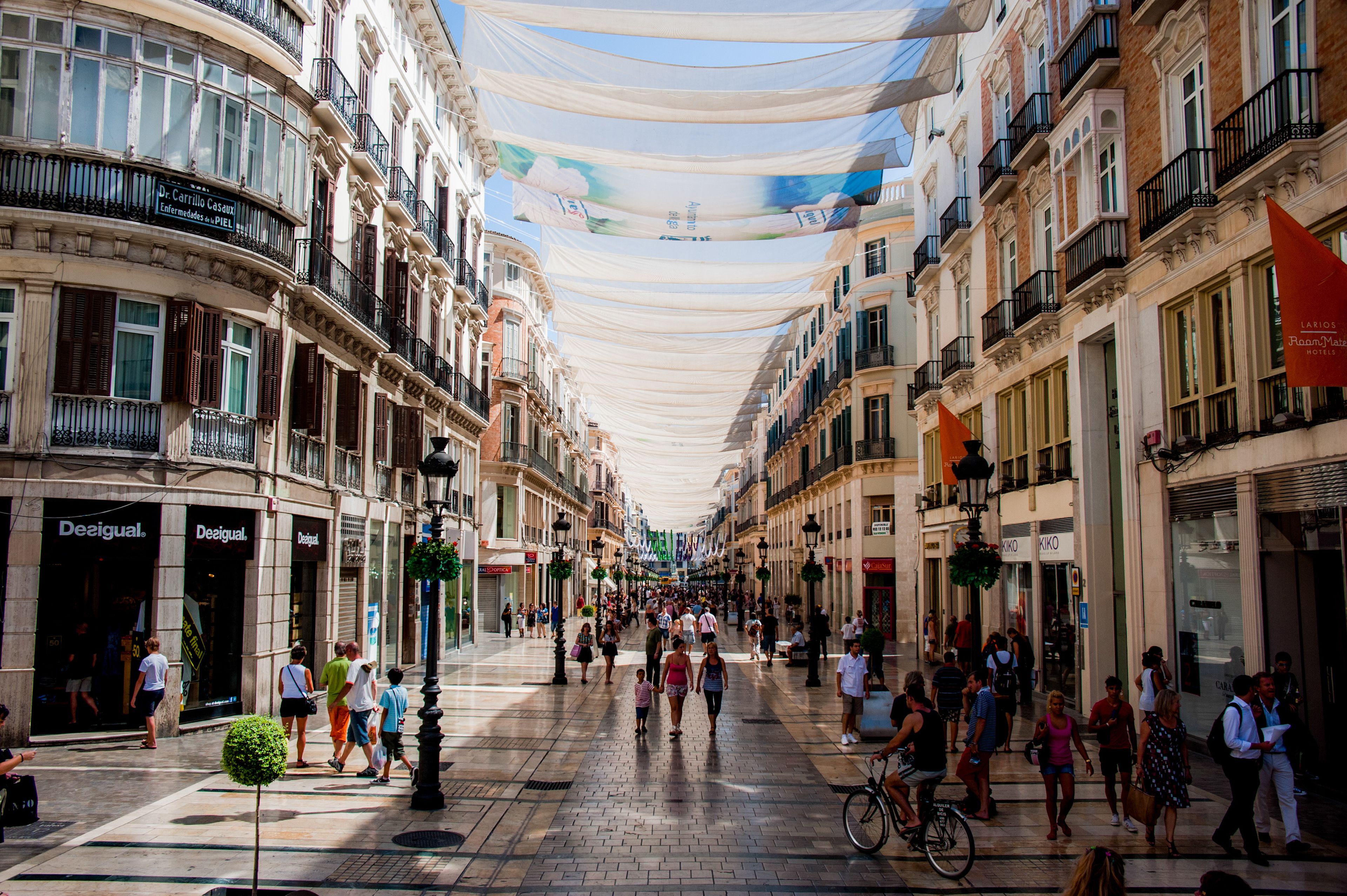 Calle Marqués de Larios, Málaga .