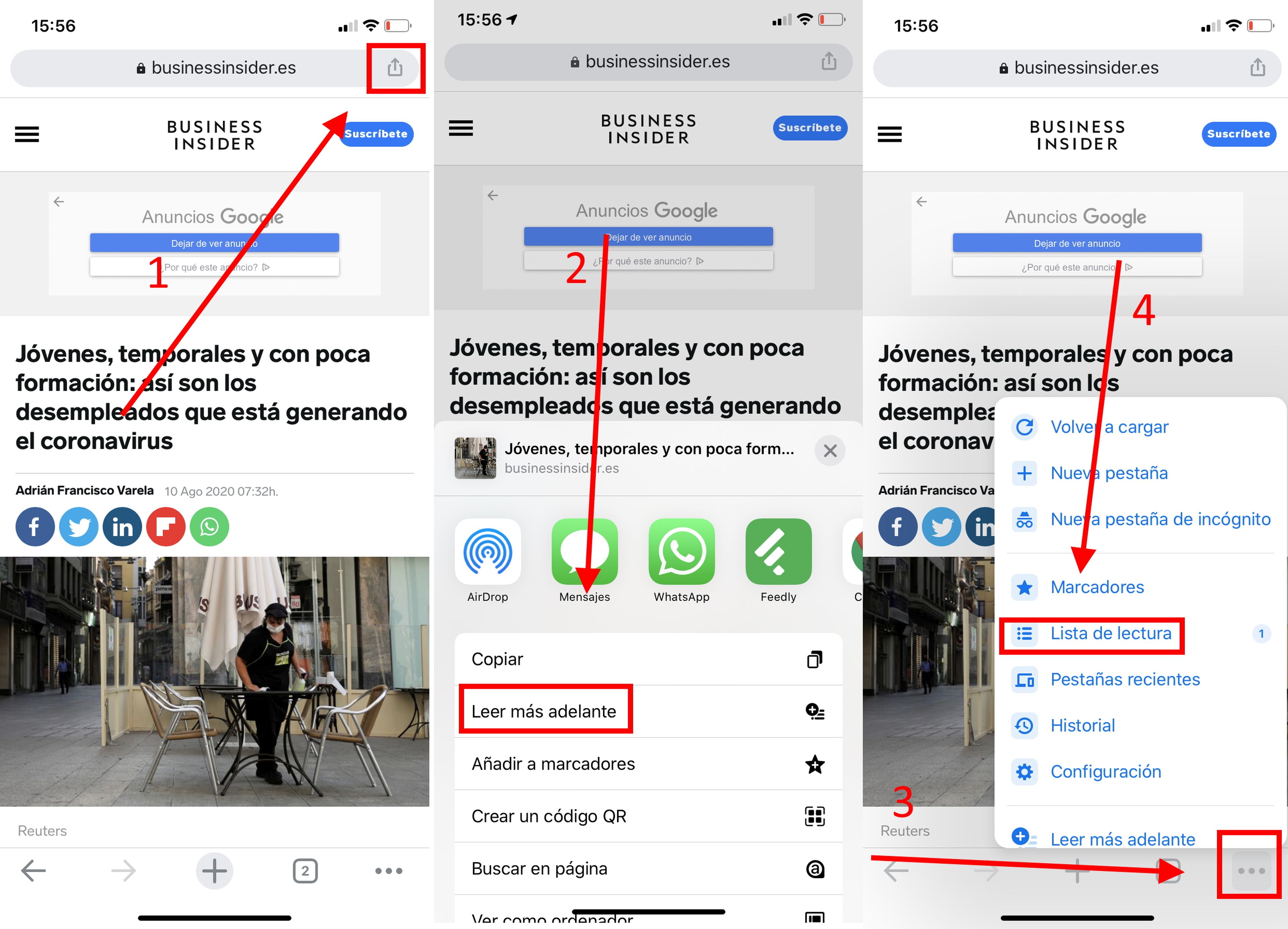 Como usar el modo sin conexion en Google Chrome en iOS