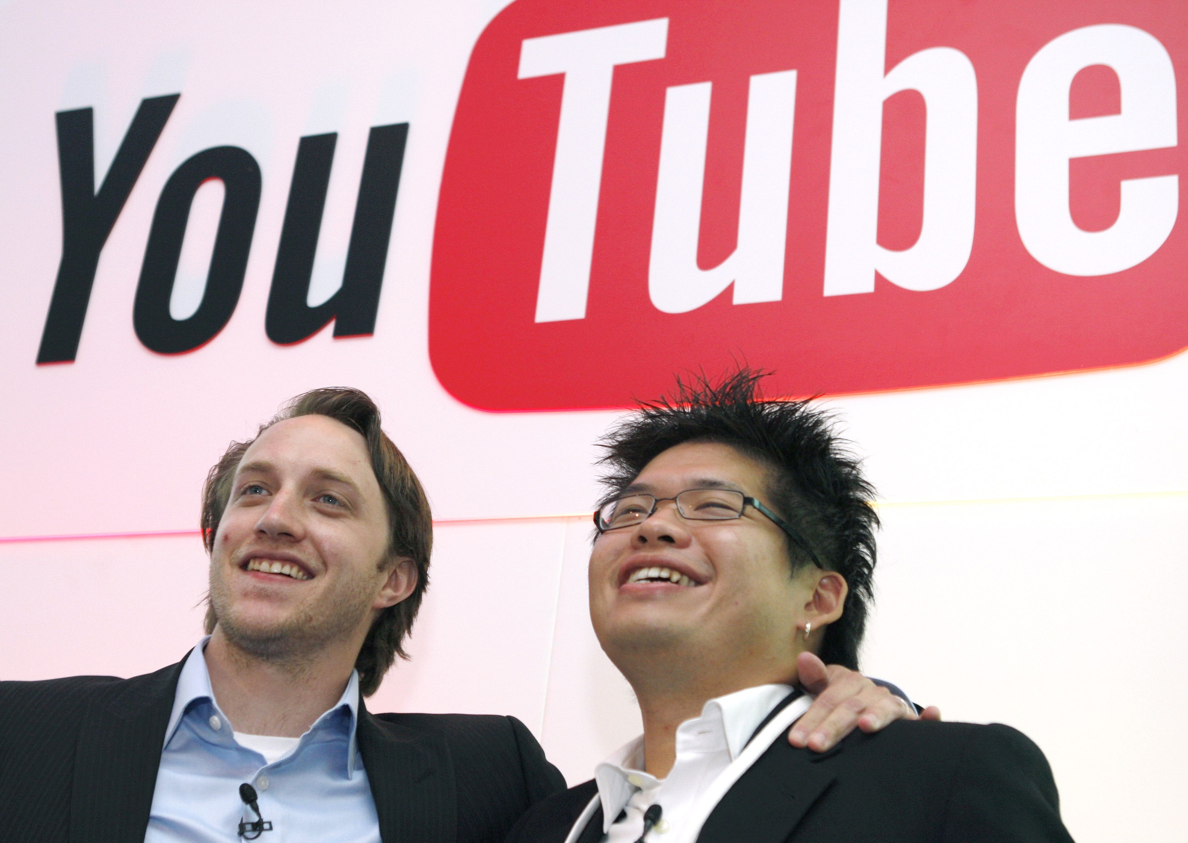 Los fundadores de Youtube, Chad Hurley y Steve Chen