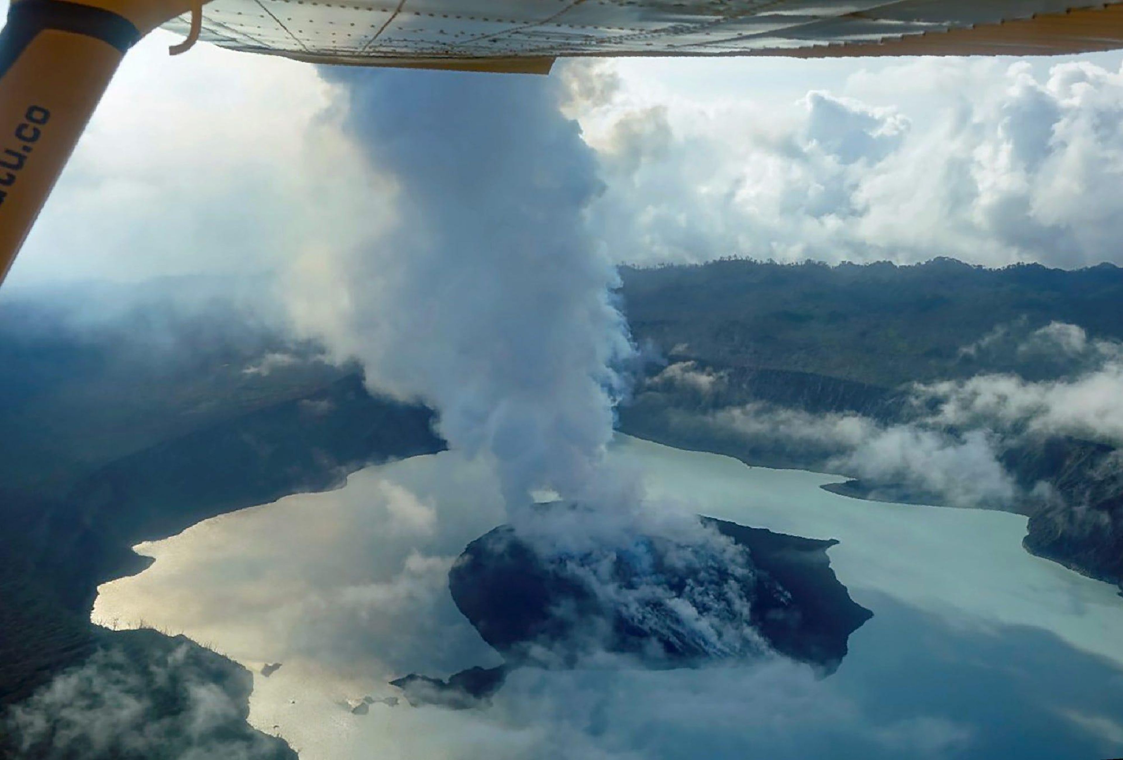 El volcán Manaro Voui en la isla de Ambae, Vanuatu, en septiembre de 2017.