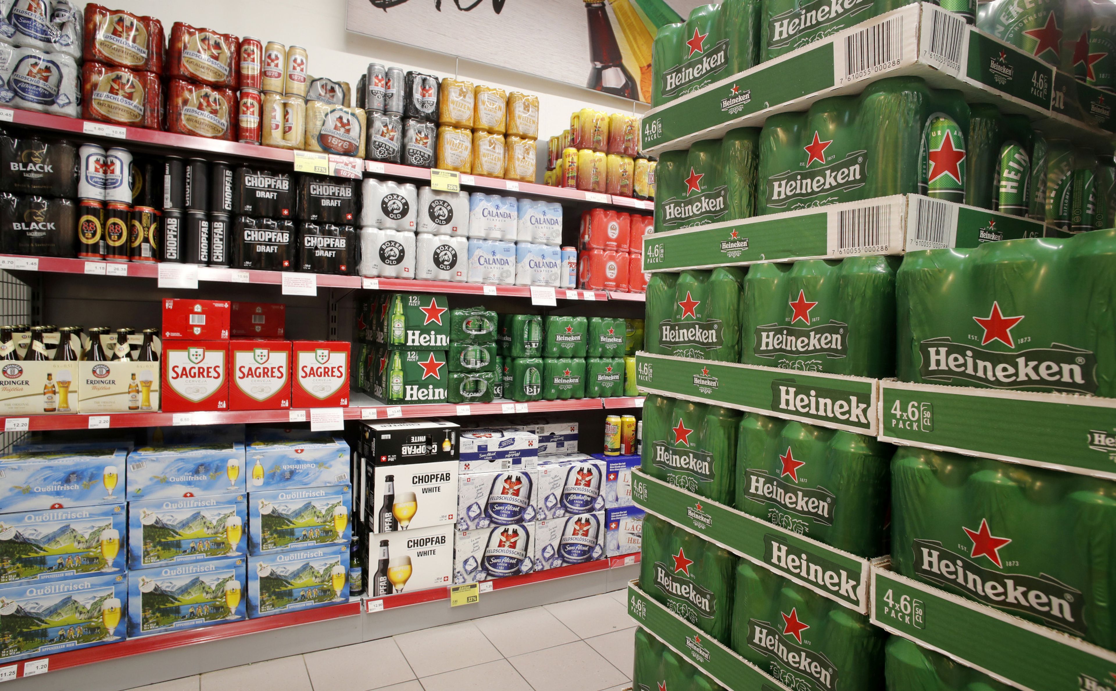 supermercado, cervezas