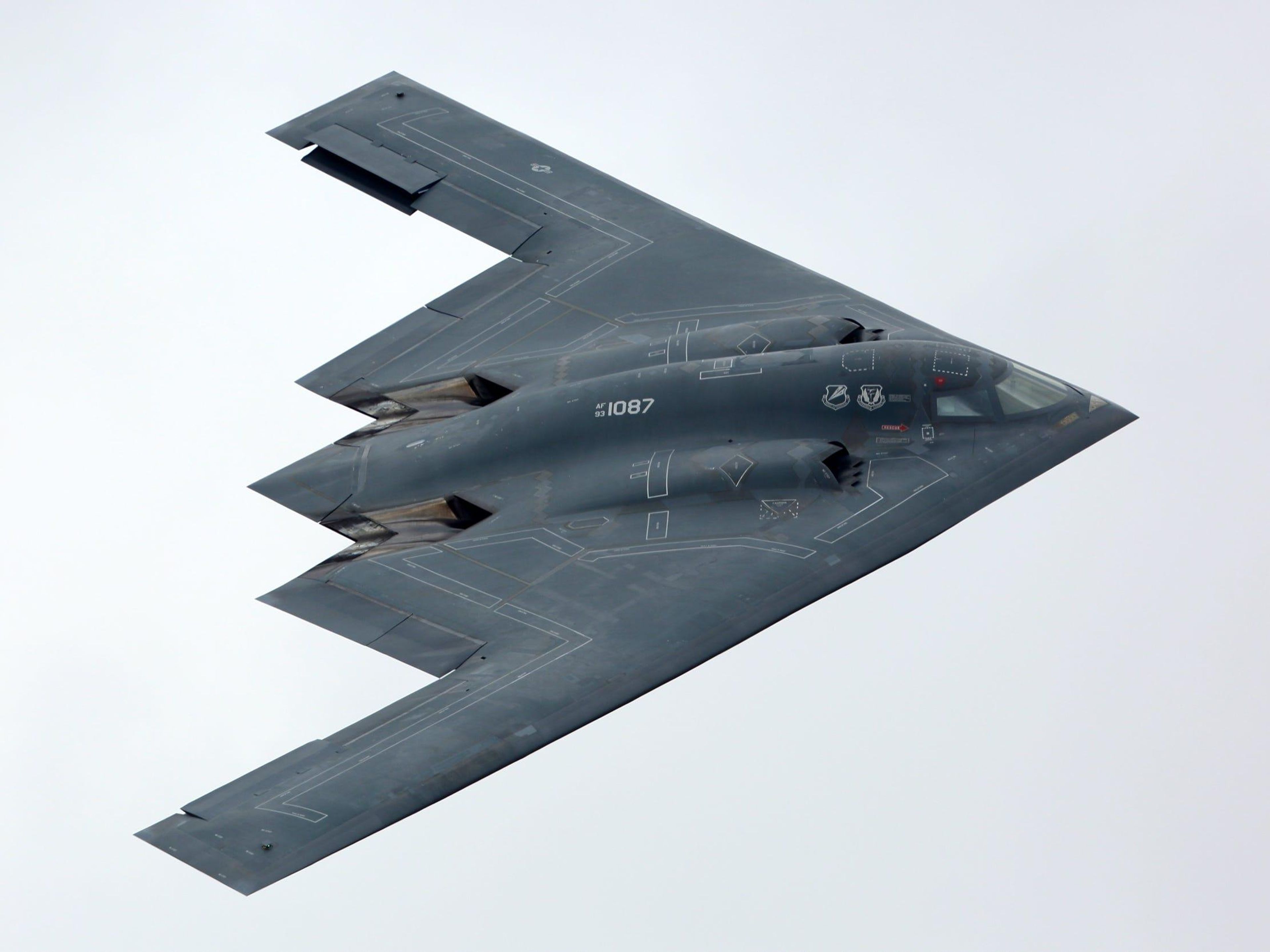 A B-2 Spirit bomber aircraft. Fasttailwind / Shutterstock.com