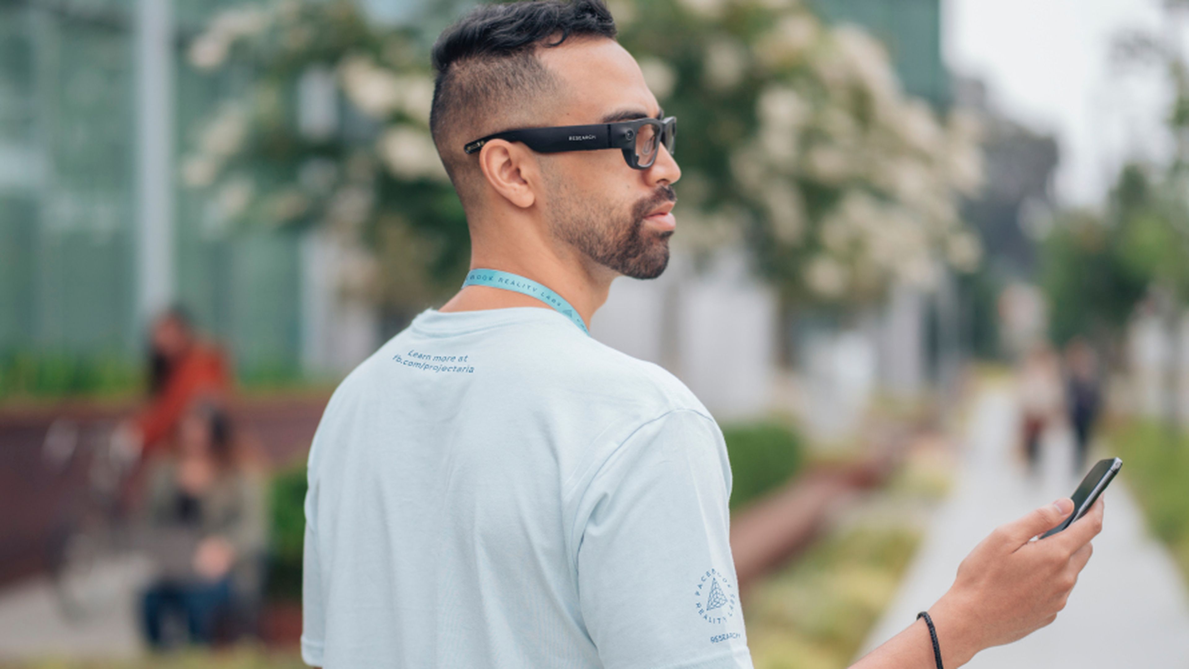 Gafas que utilizarán los empleados de Facebook para 'Project Aria', su iniciativa de realidad aumentada.