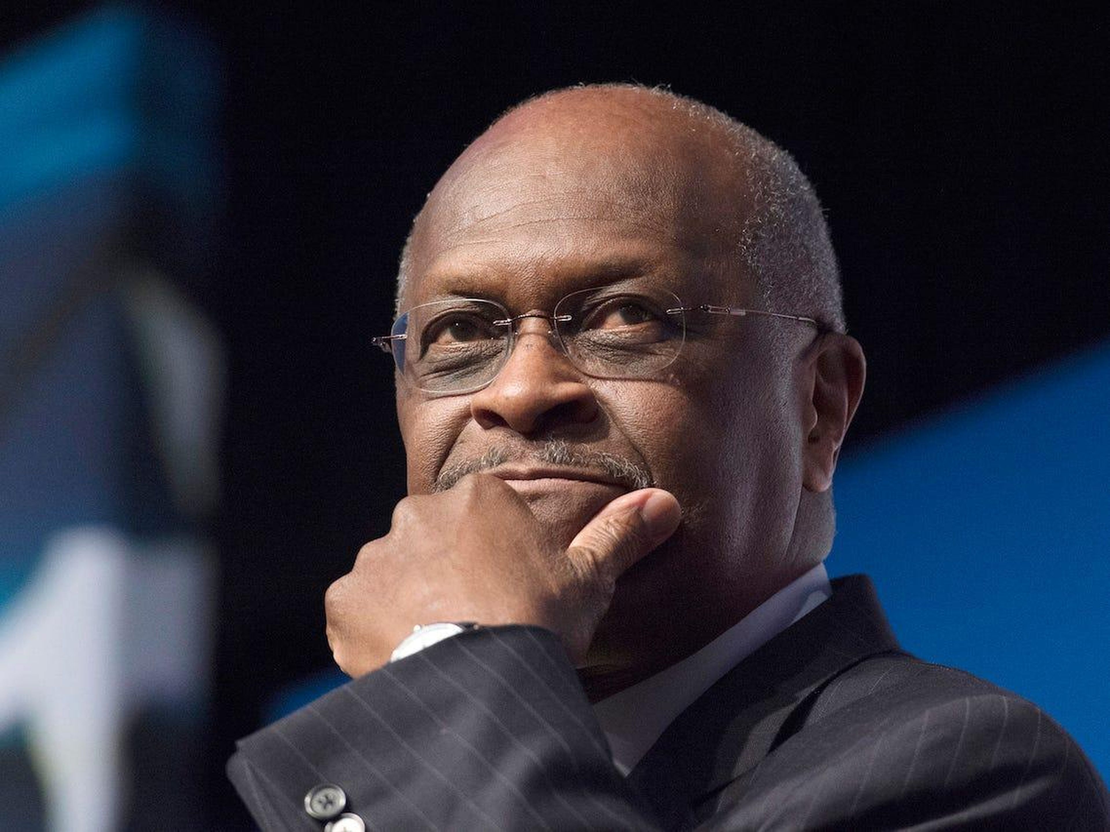 Herman Cain, CEO, The New Voice, speaks during Faith and Freedom Coalition's Road to Majority event in Washington. Molly Riley/AP Images
