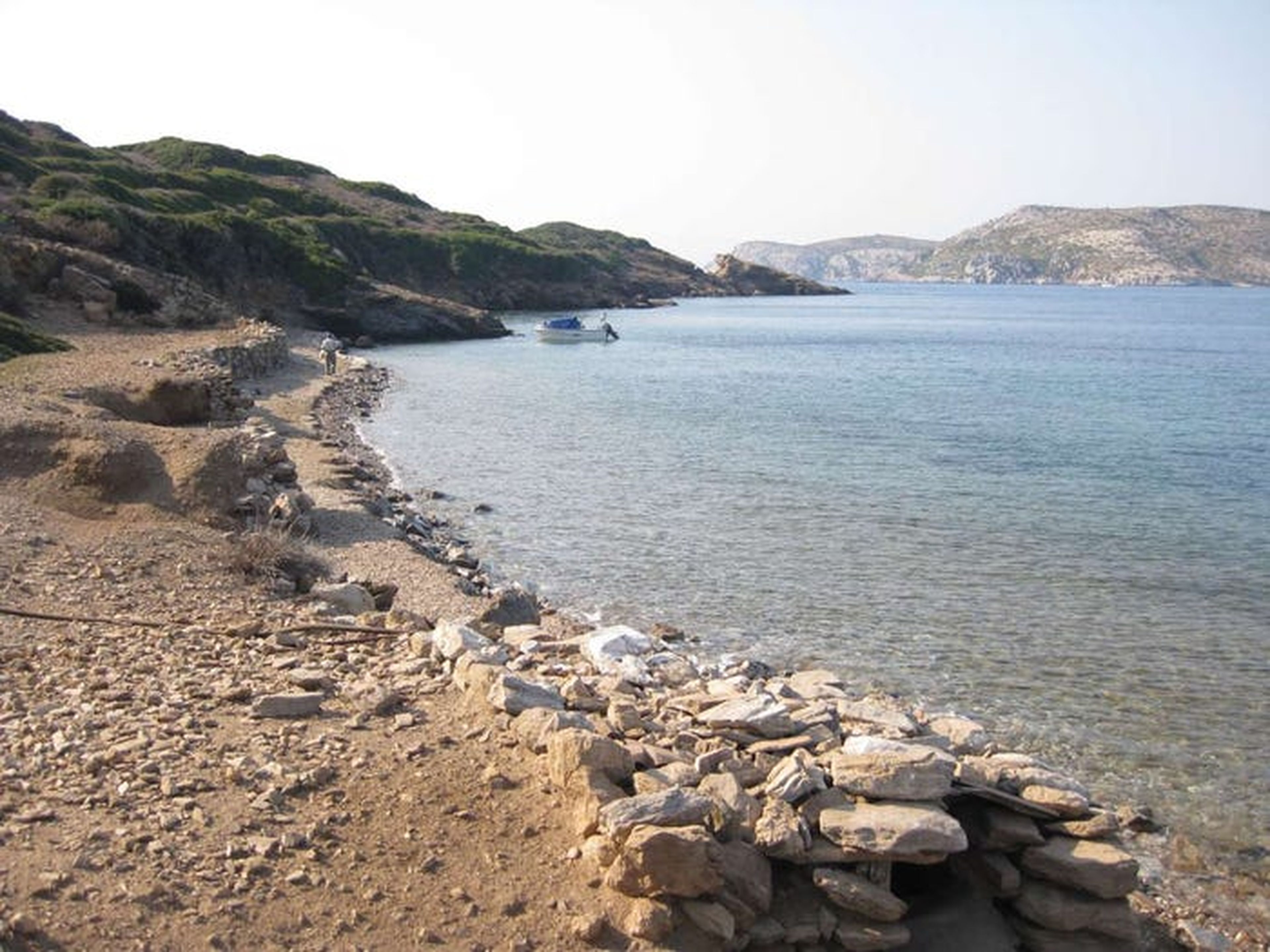 La isla Stroggilo en Grecia.