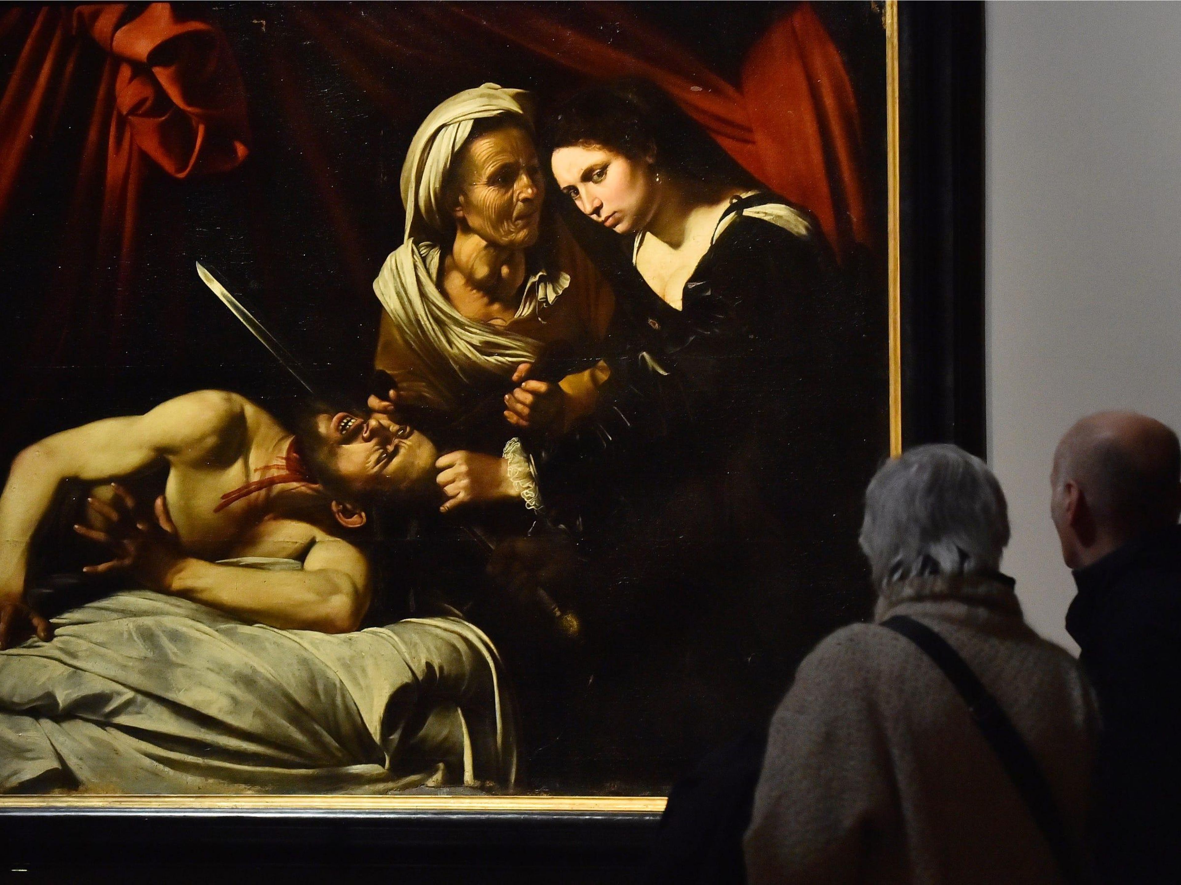 "Judith Decapitando a Holofernes" de Caravaggio