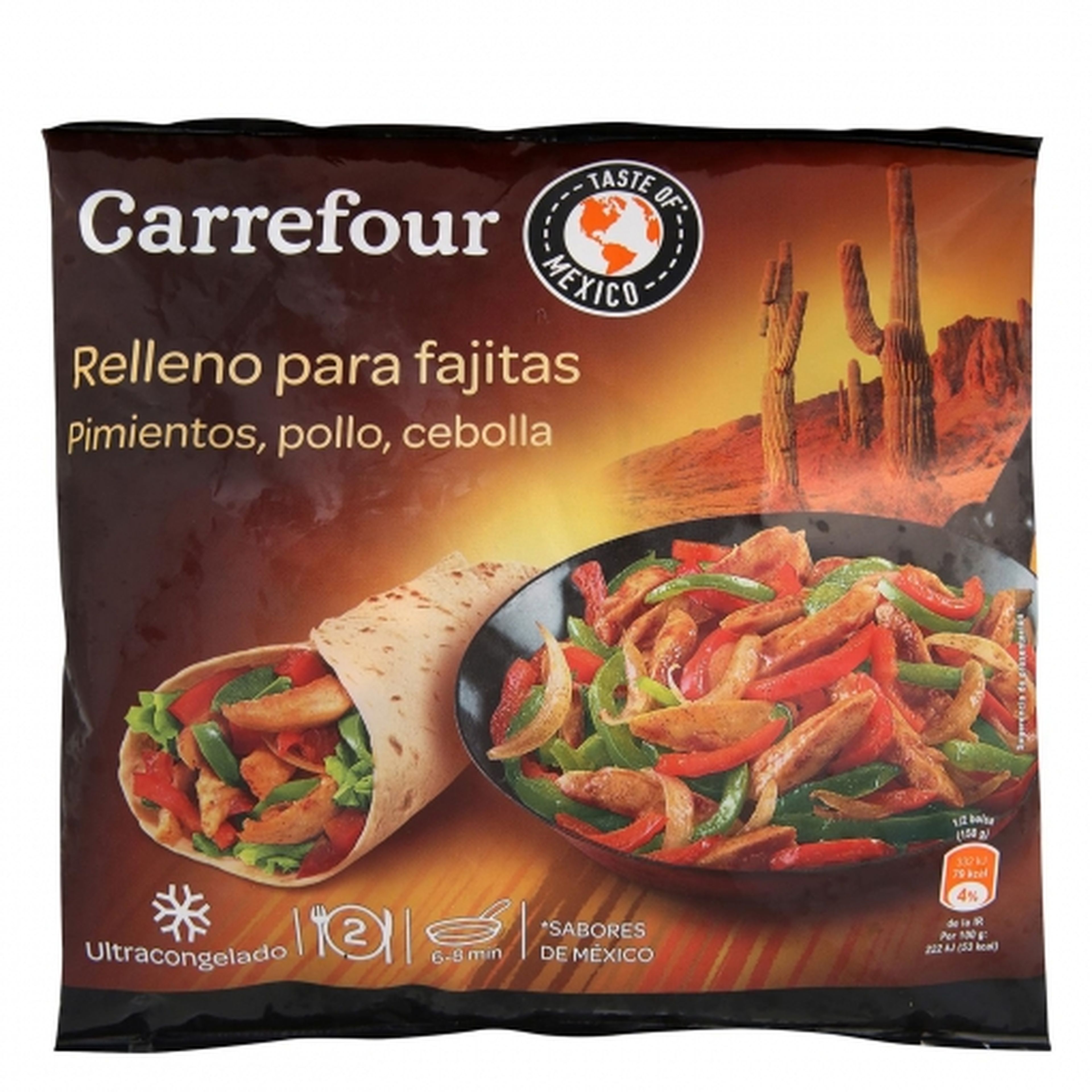 Relleno para fajitas de Carrefour