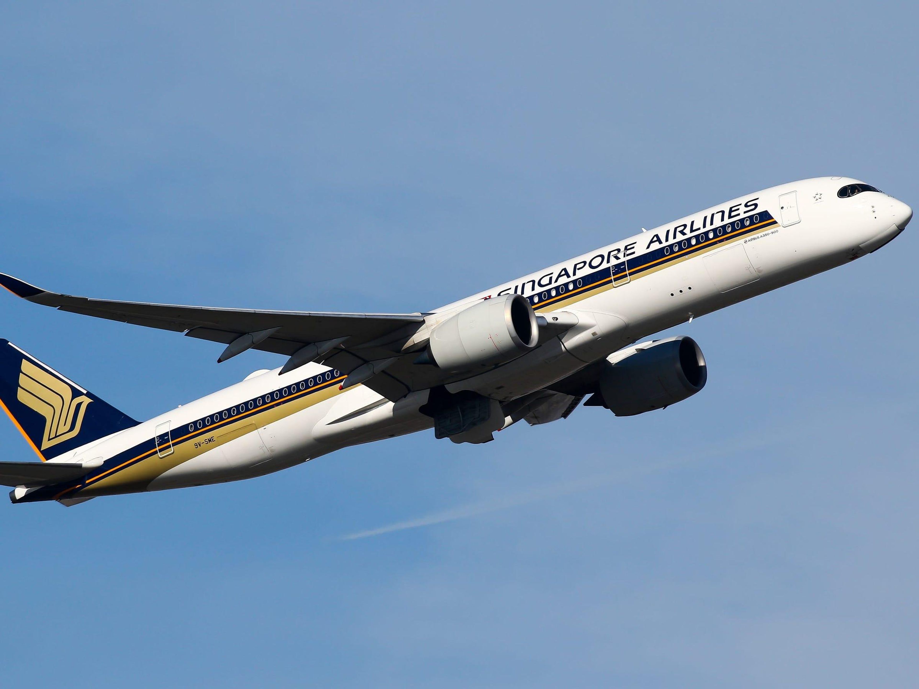 A Singapore Airlines Airbus A350-900 XWB aircraft. C. v. Grinsven/SOPA Images/LightRocket/Getty