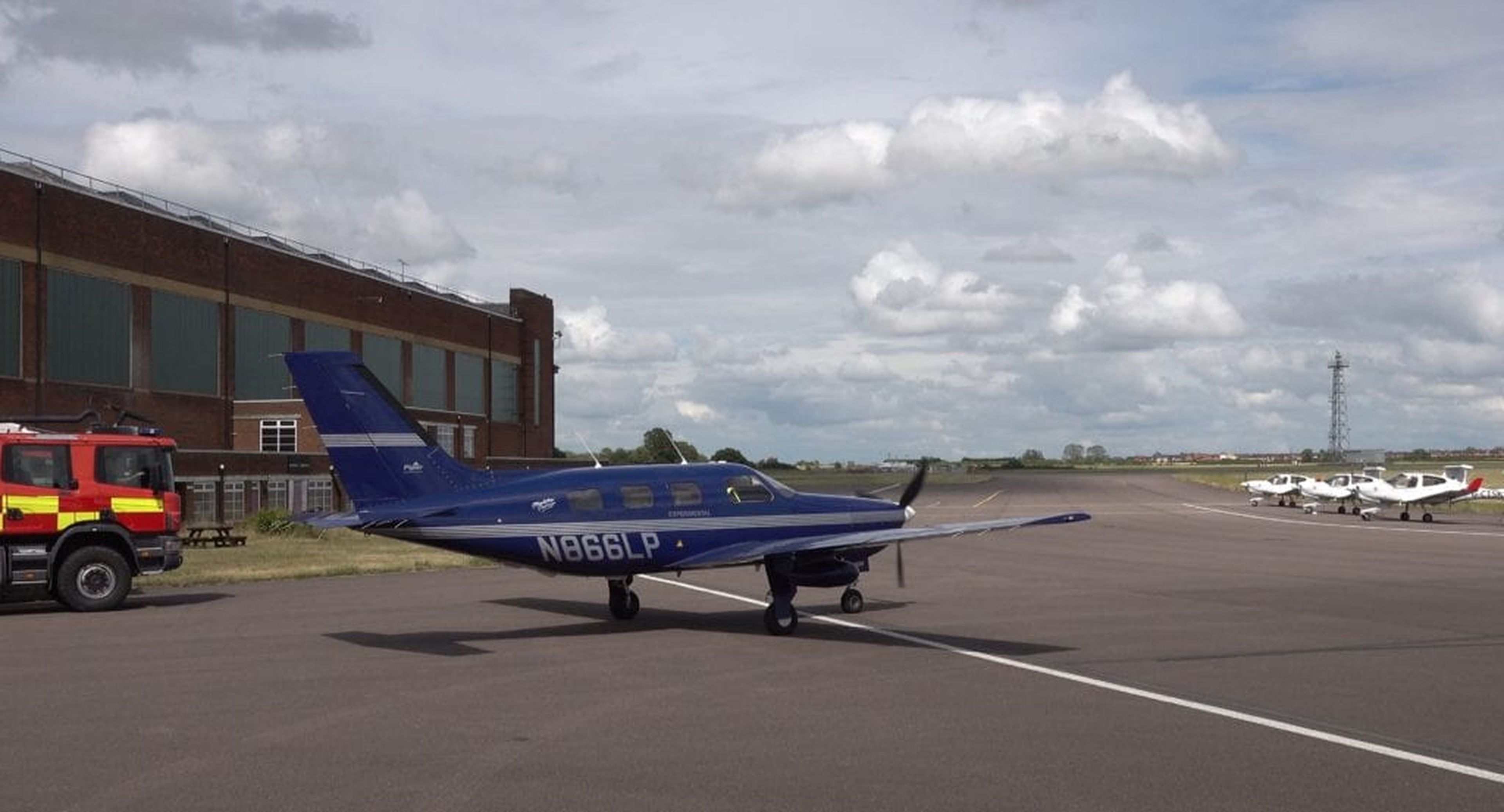 El Piper Mirage modificado por ZeroAvia en el primer avión comercial que funciona con hidrógeno.