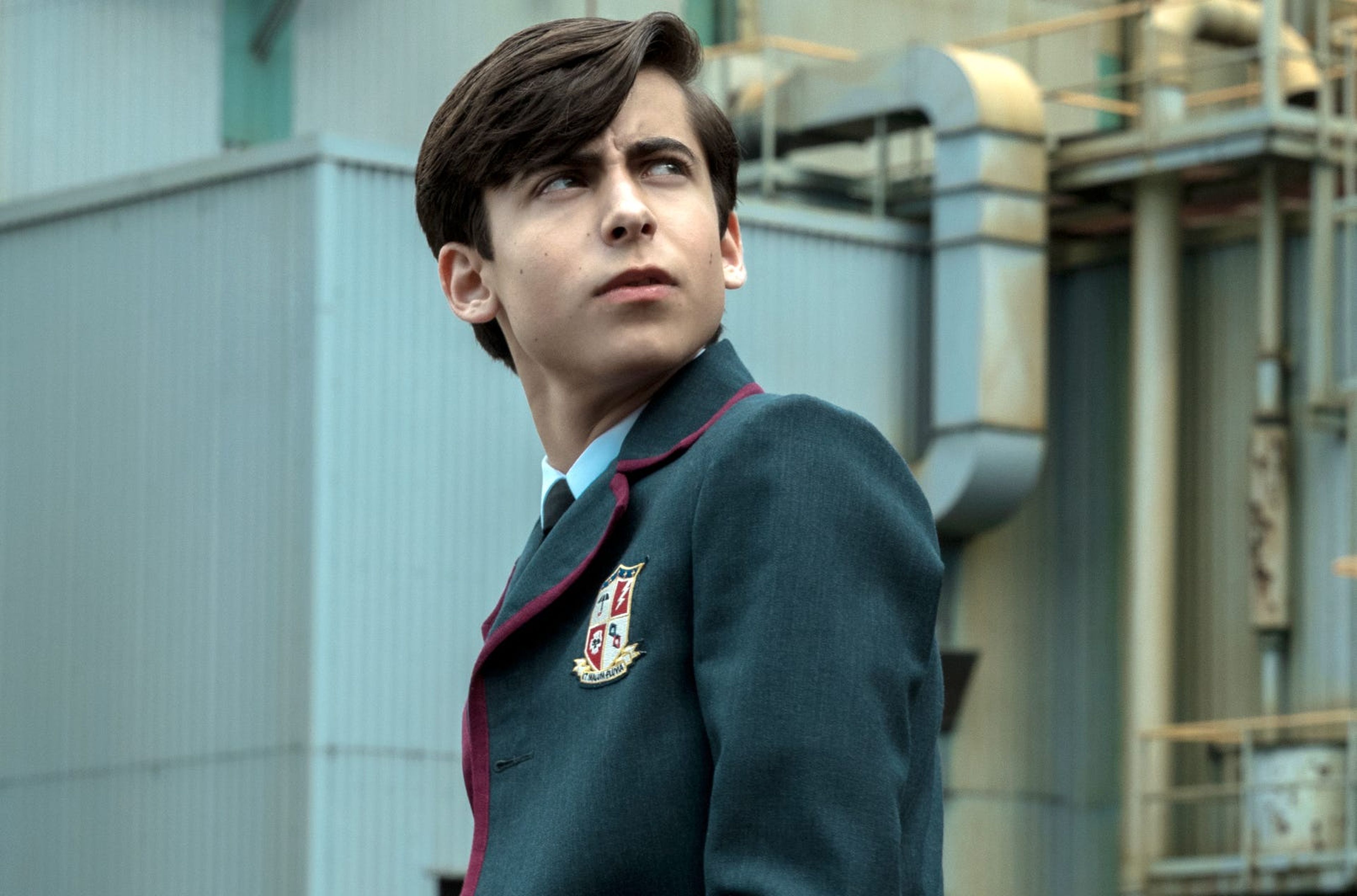 Aidan Gallagher en la segunda temporada de 'The Umbrella Academy'.