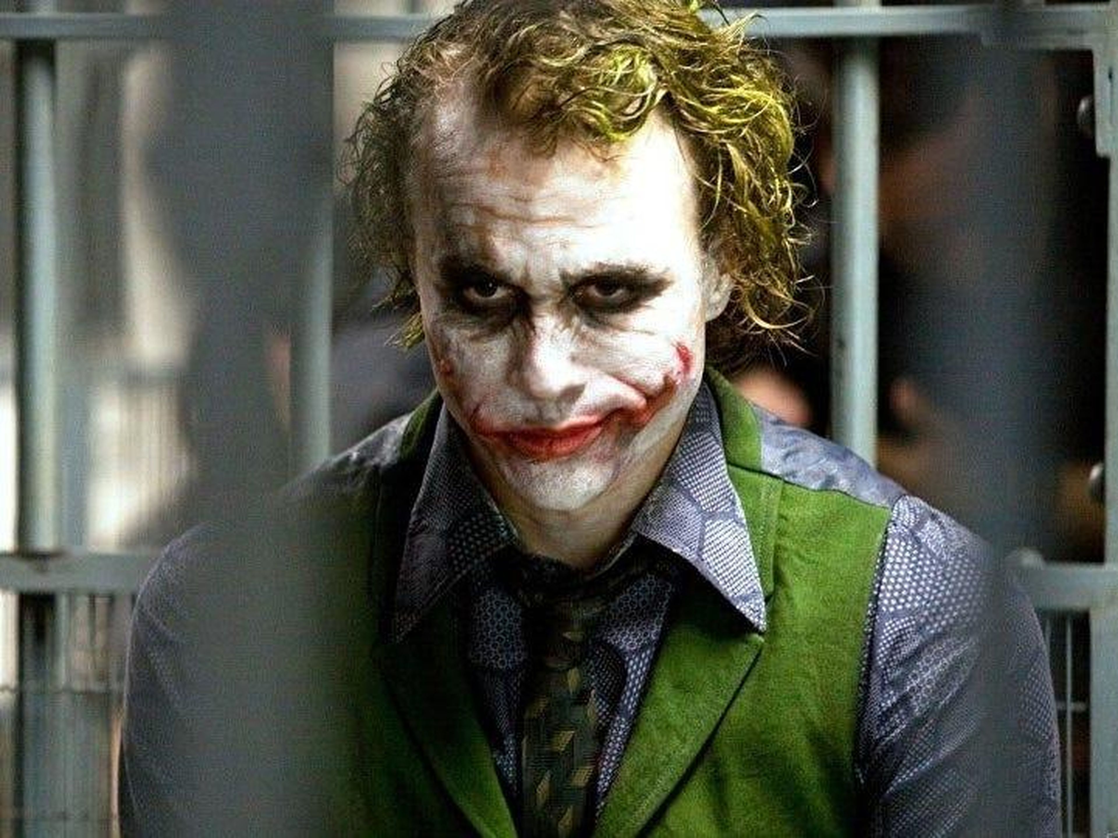 Heath Ledger como El Joker.