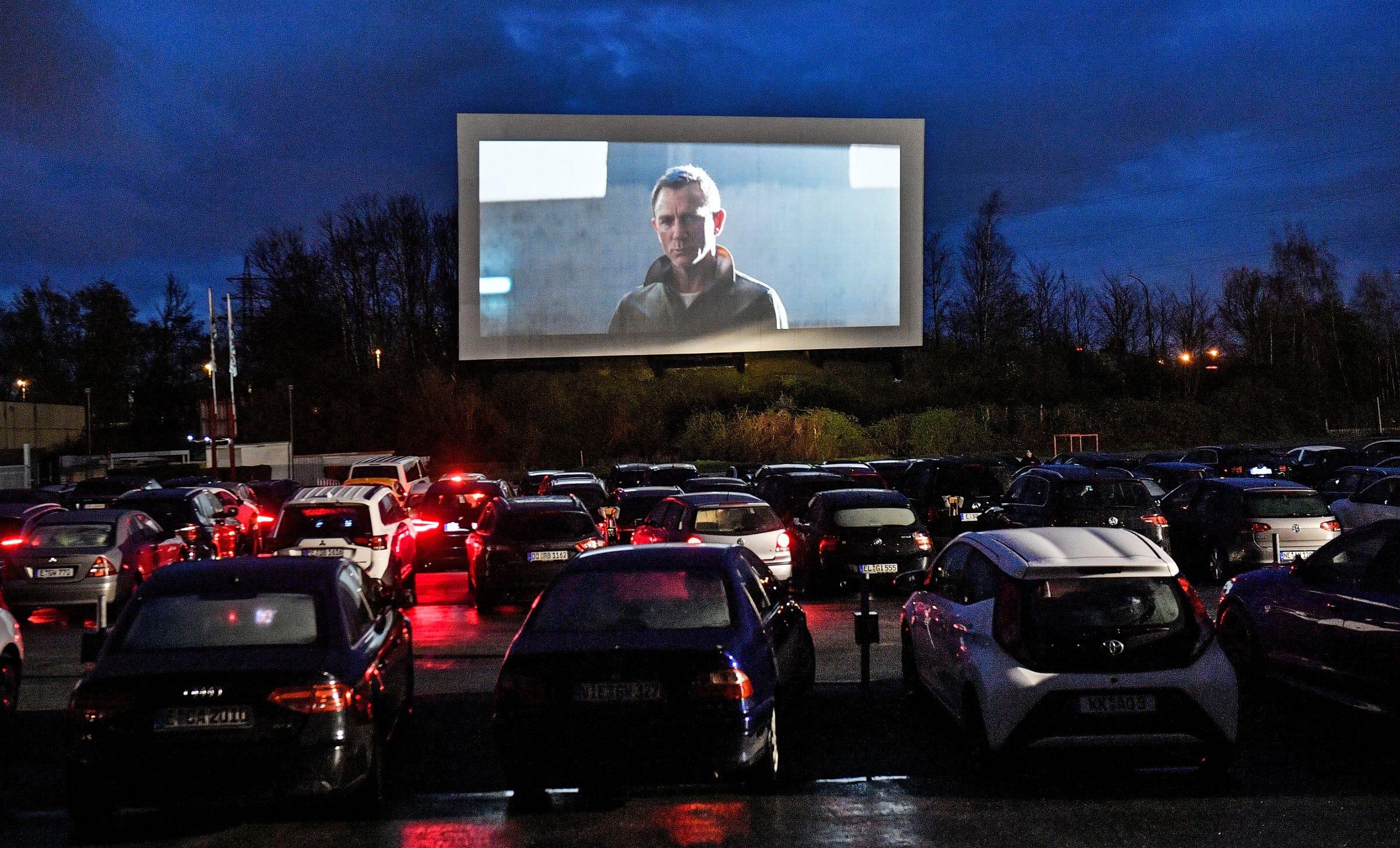 Drive-in movie theater in Germany