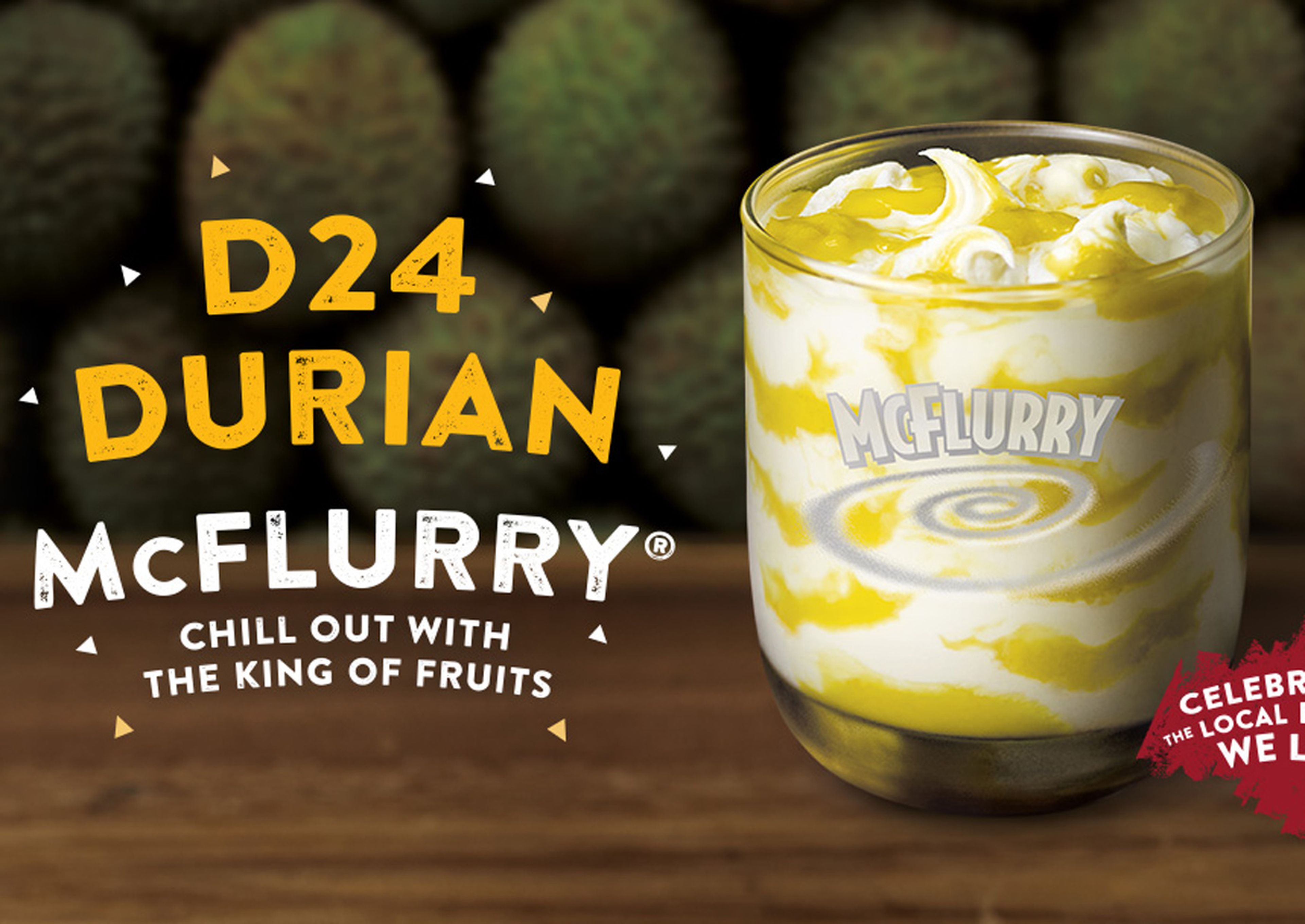 McFlurry de durián, de McDonald's.